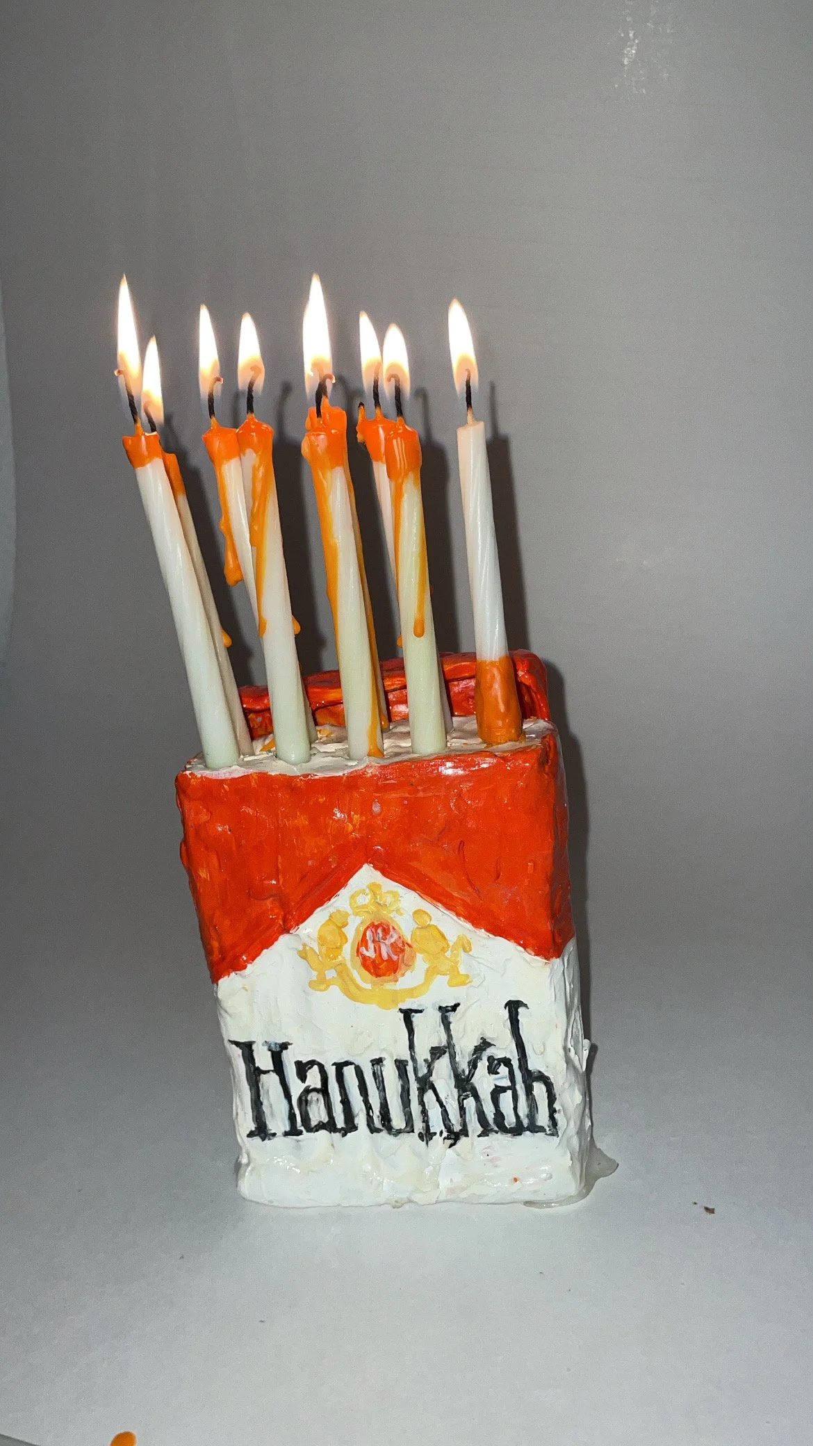 Hannukah Menorah + Set of 9 Cigarette Candles — janie korn