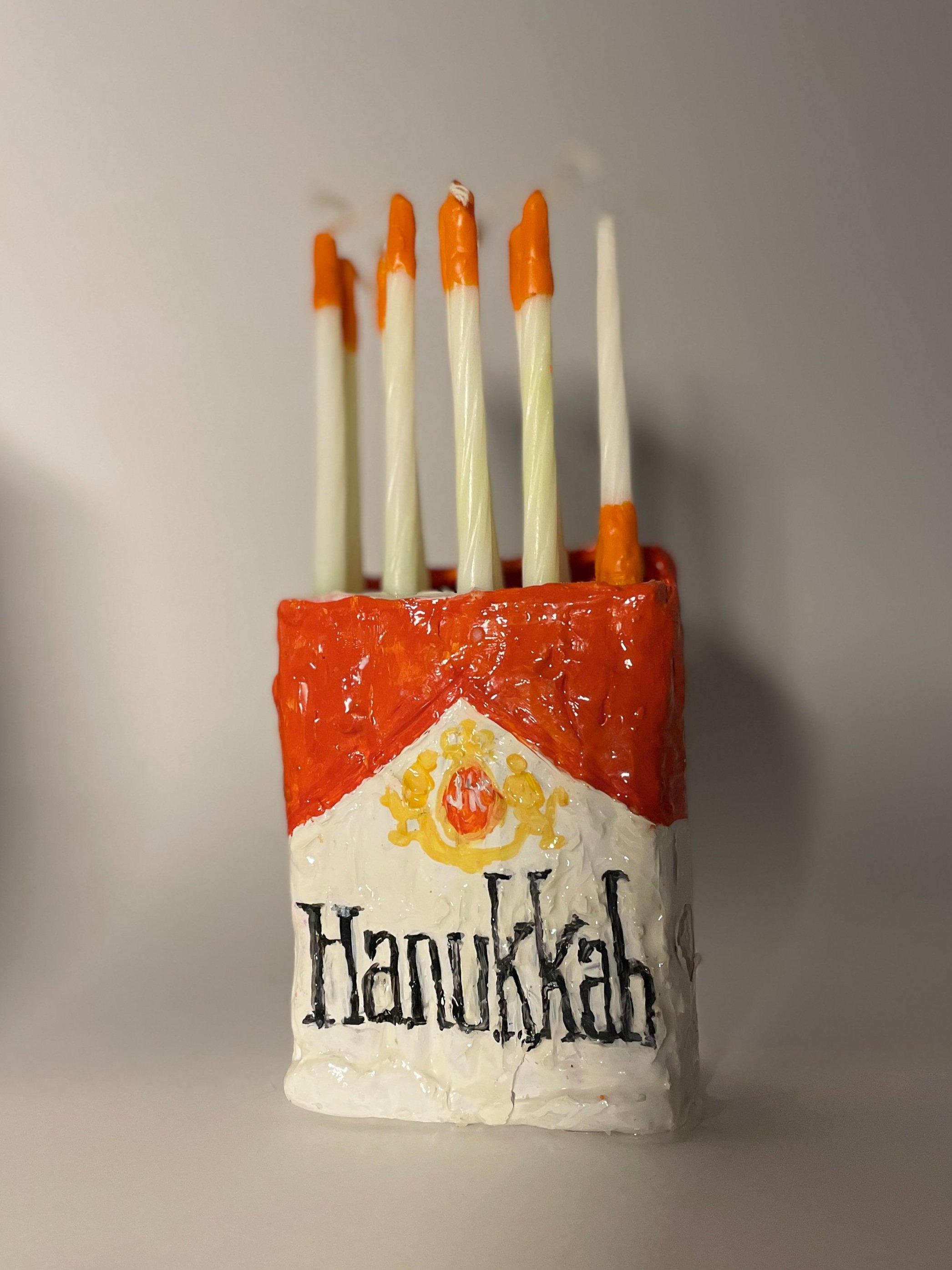 Hannukah Menorah + Set of 9 Cigarette Candles — janie korn