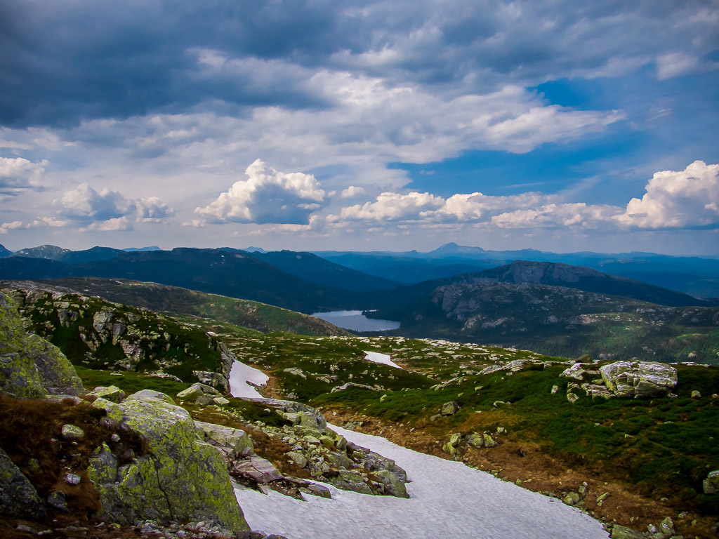A view from Øysteinnatten, Lifjell, Bø i Telemark, Norway