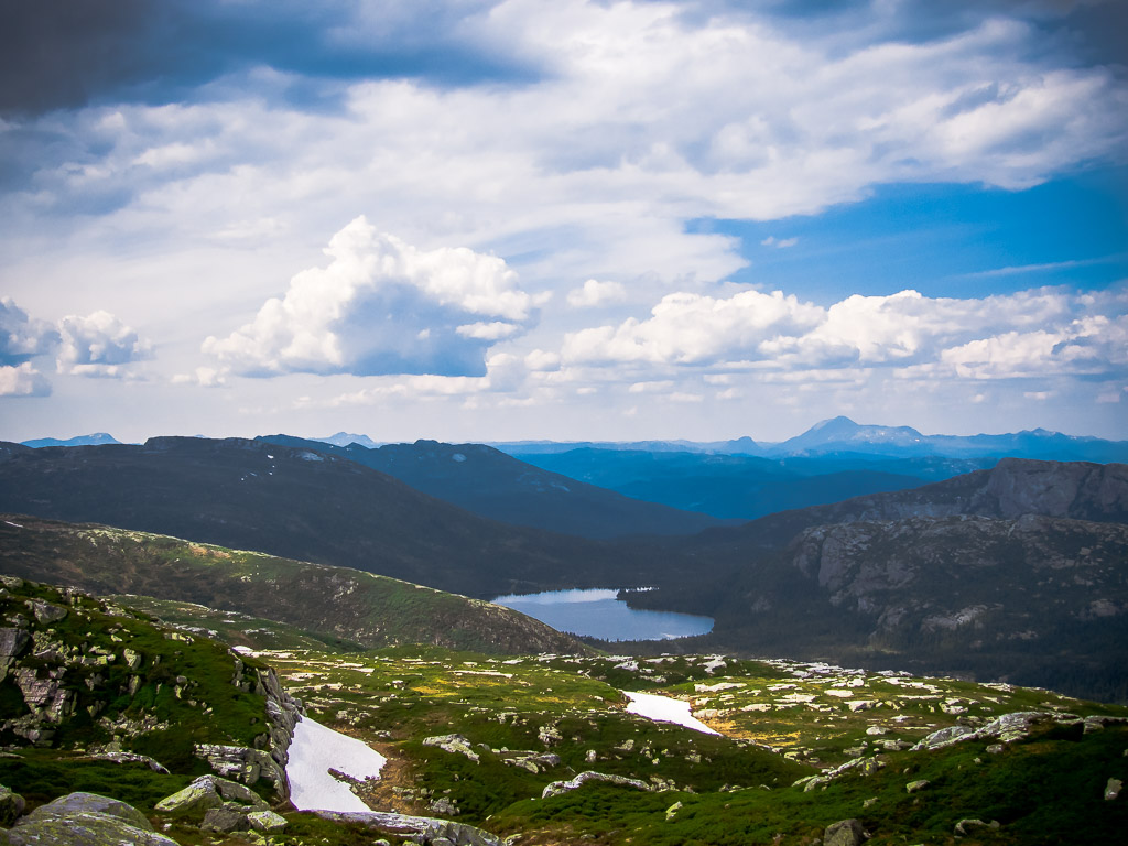 A view from Øysteinnatten, Lifjell, Bø i Telemark, Norway