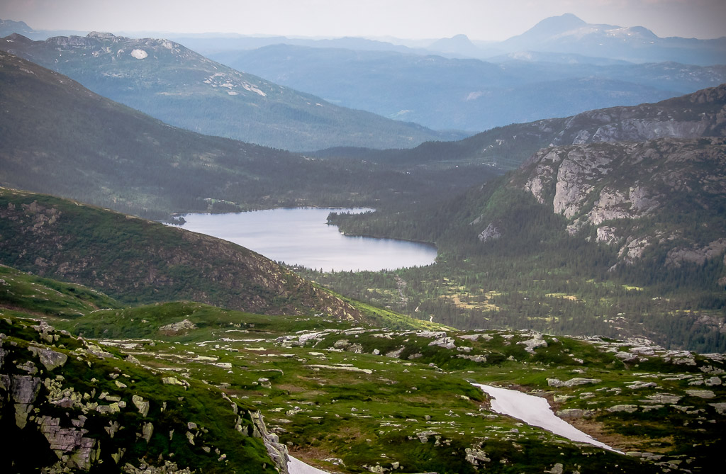 A view from Øysteinnatten, Lifjell, Bø i Telemark, Norway