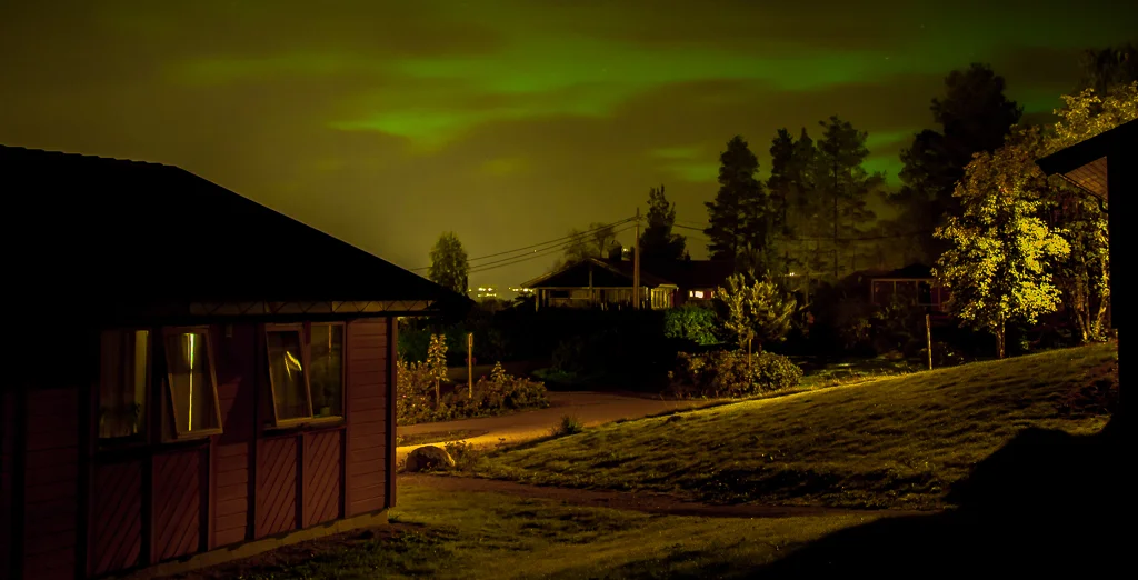  Northern lights, Aurora borealis  September 2018  Breisas studentheim,  Bø i Telemark, Norway  captured by hobby photographer Priyank Sharad Nimje 