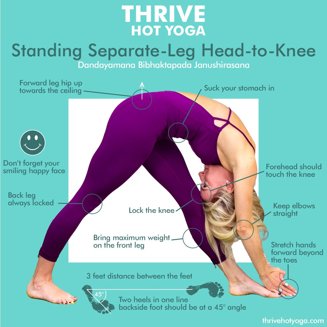 Standing Separate-Leg Head-to-Knee — Thrive Hot Yoga