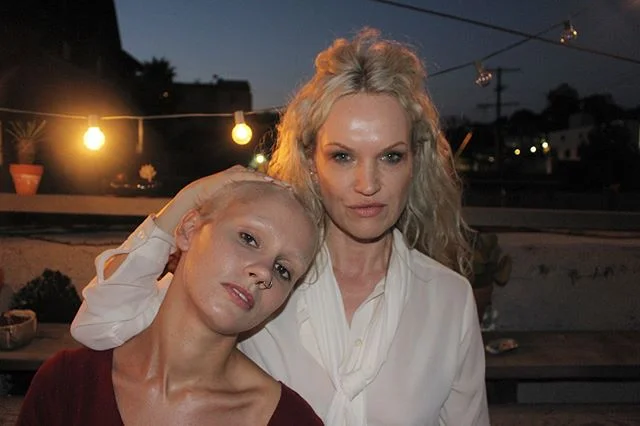 My movie daughter @anna.christensen and I doing our best Bibi and Liv from &ldquo;Persona&rdquo; while shooting &ldquo;Nova&rdquo; directed by the next female Bergman (that&rsquo;s right!) @princesspsychicpain Swipe!  It can only go well on this one.
