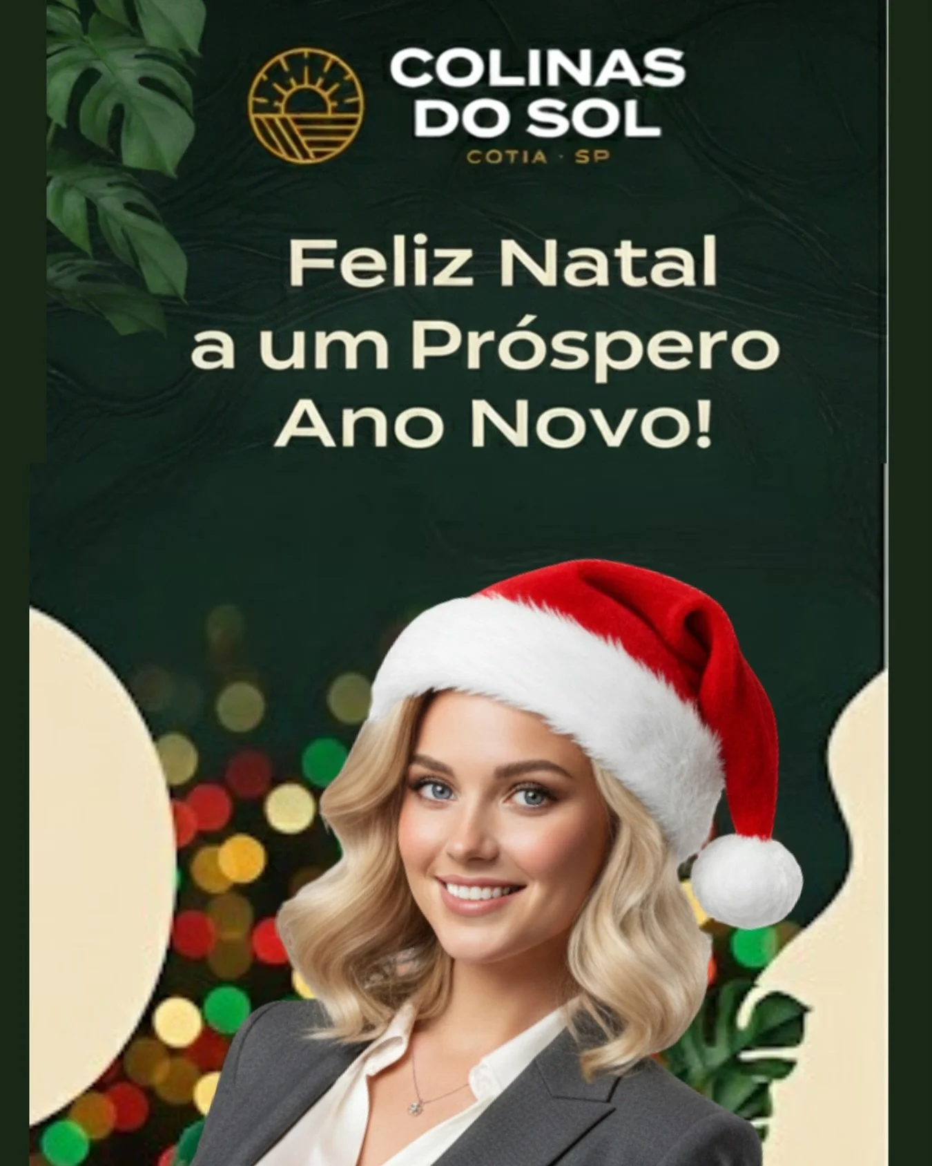 Neste Natal, o Colinas do Sol deseja que a sua casa seja preenchida de luz, amor e momentos inesquec&iacute;veis ao lado de quem voc&ecirc; ama. Que o esp&iacute;rito natalino renove as esperan&ccedil;as e fortale&ccedil;a os sonhos que est&atilde;o 