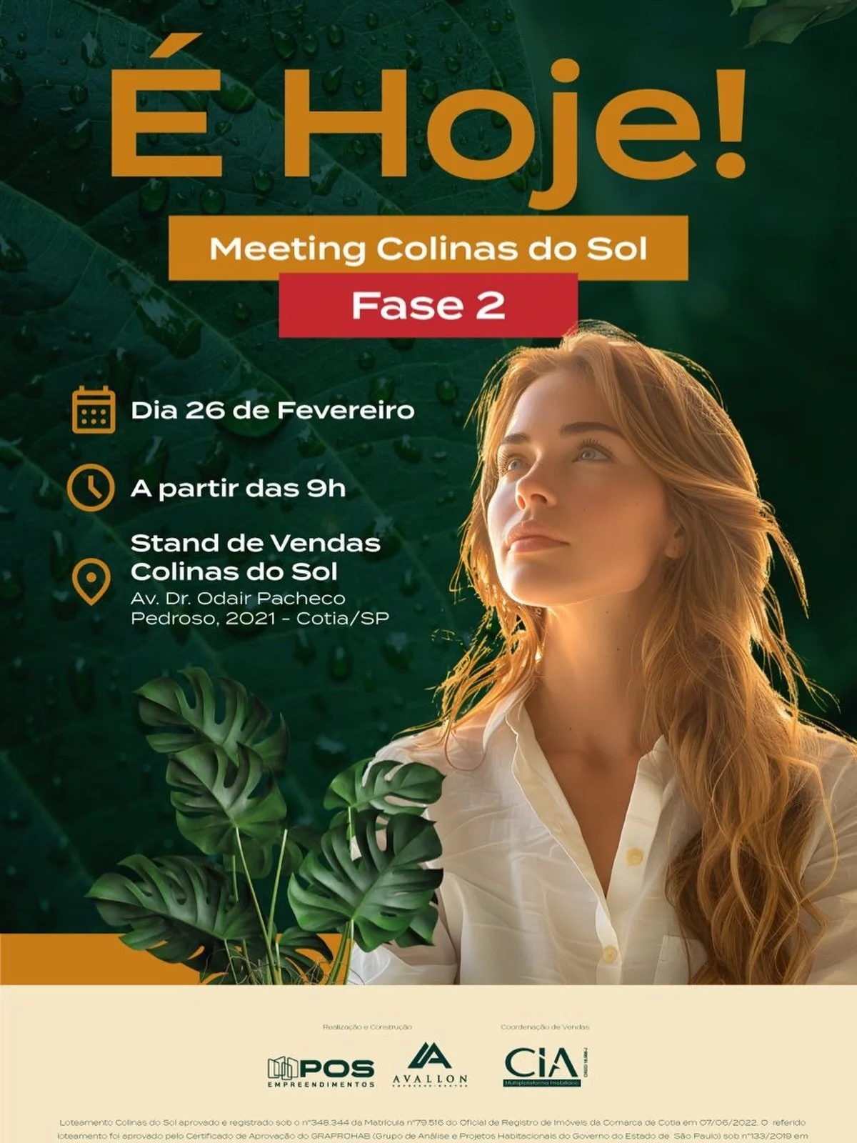 &Eacute; HOJE !! Acontecer&aacute; o meeting da sua virada de chave de 2026! O loteamento mais procurado de Cotia, est&aacute; te convidando para aproveitar essa oportunidade.🍾🥳