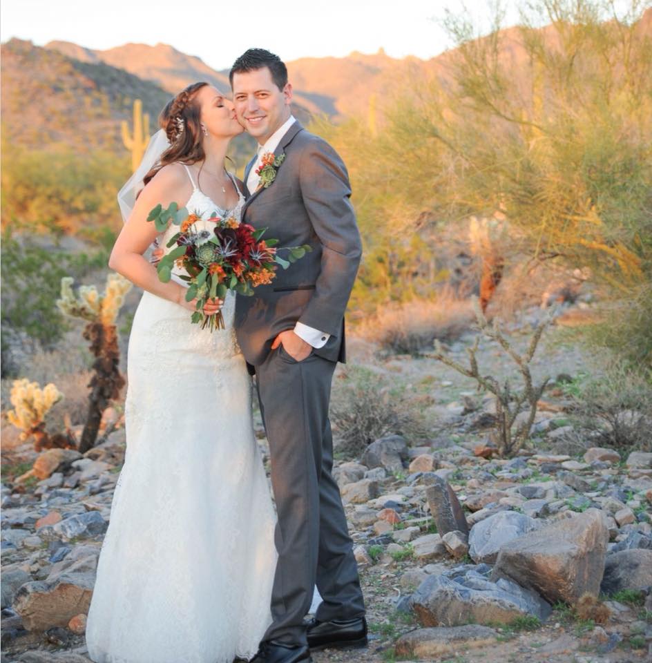fall themed wedding photo