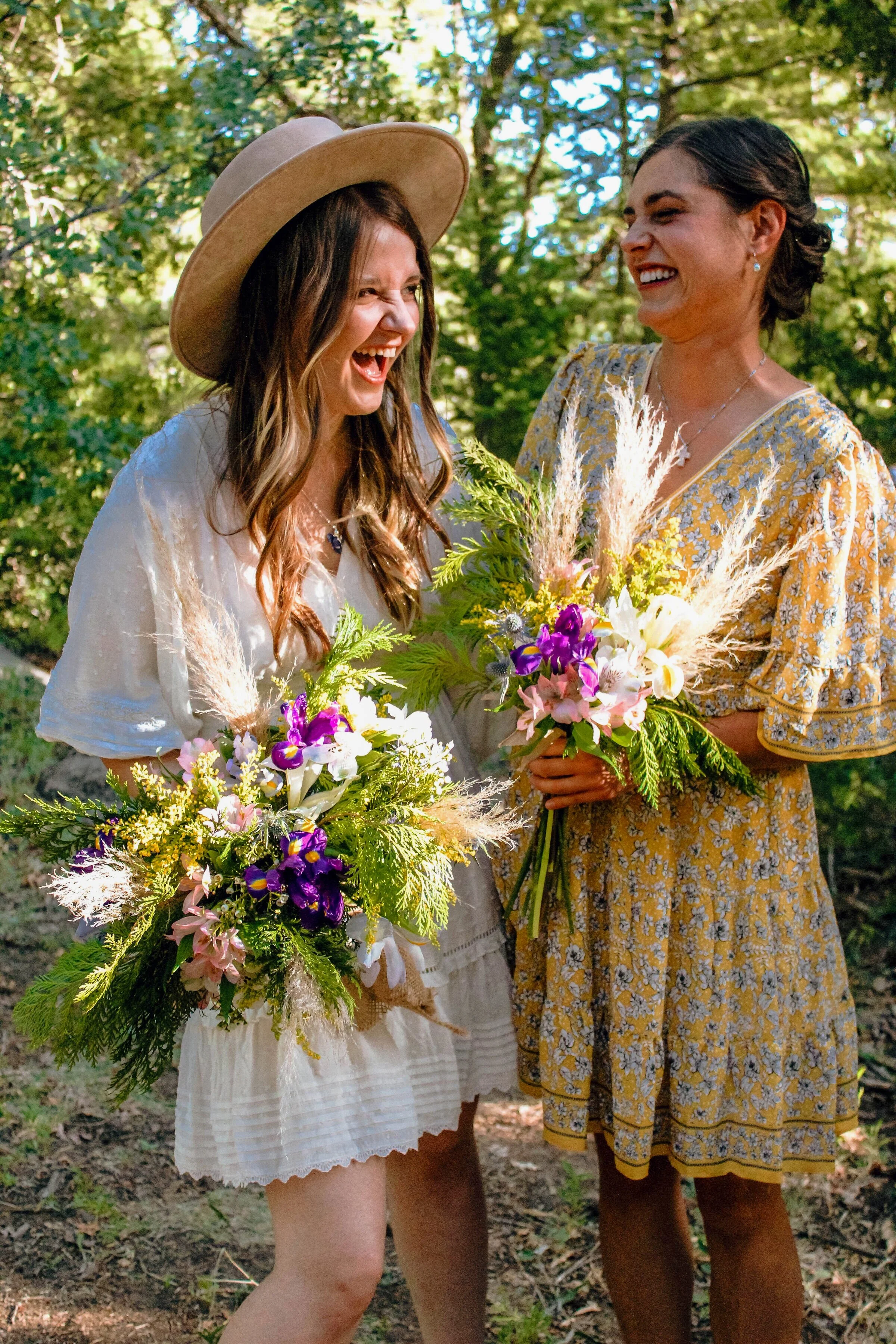 forest themed wedding photo