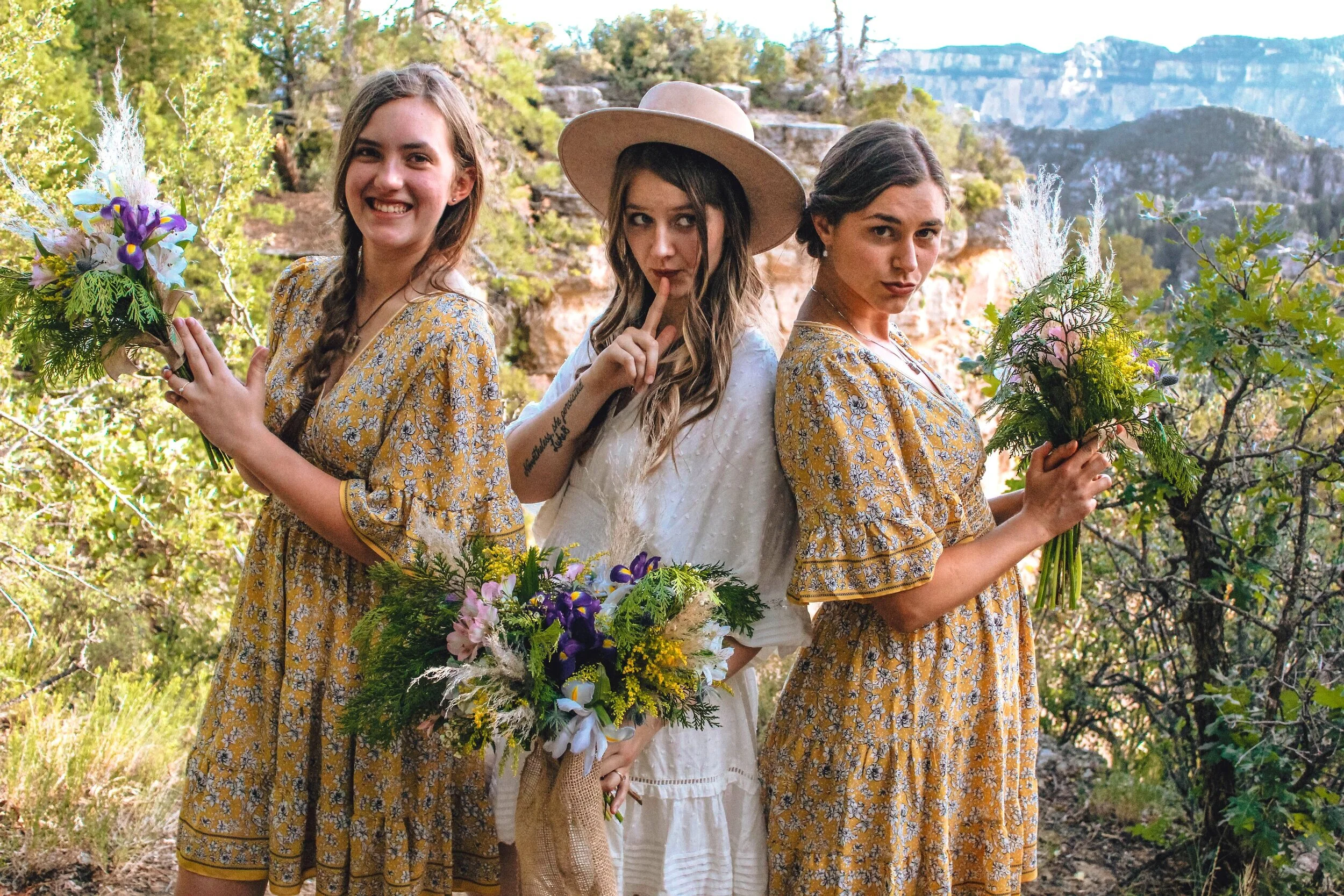 charlie's angels wedding pose