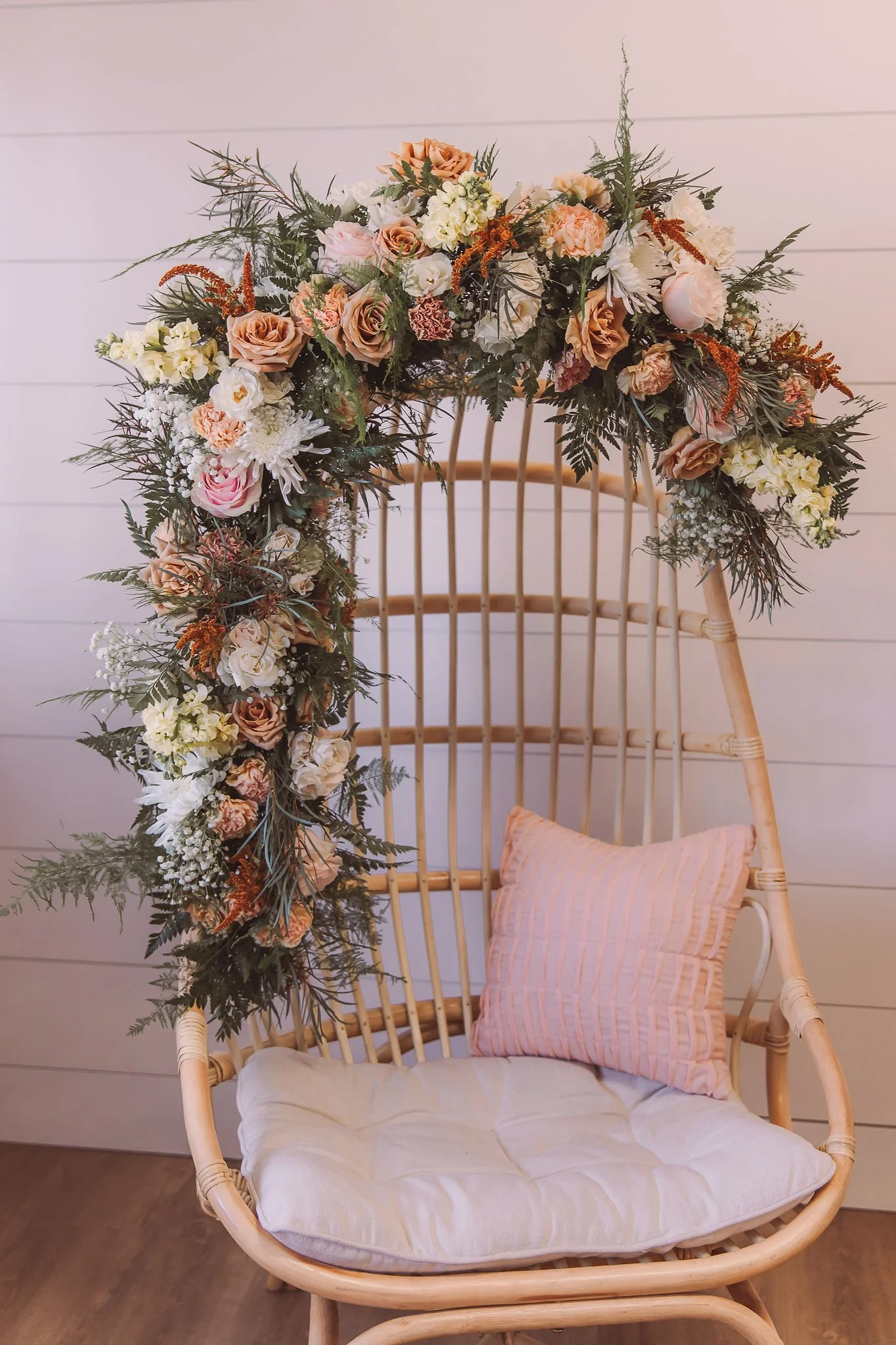 Boho flower chair