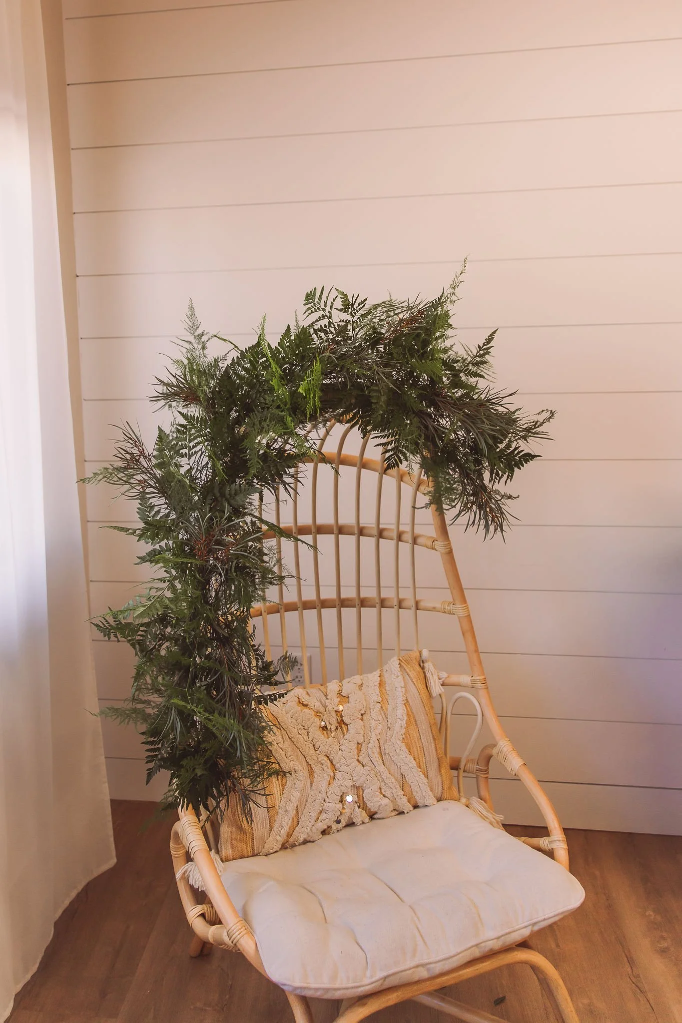 Boho garland chair