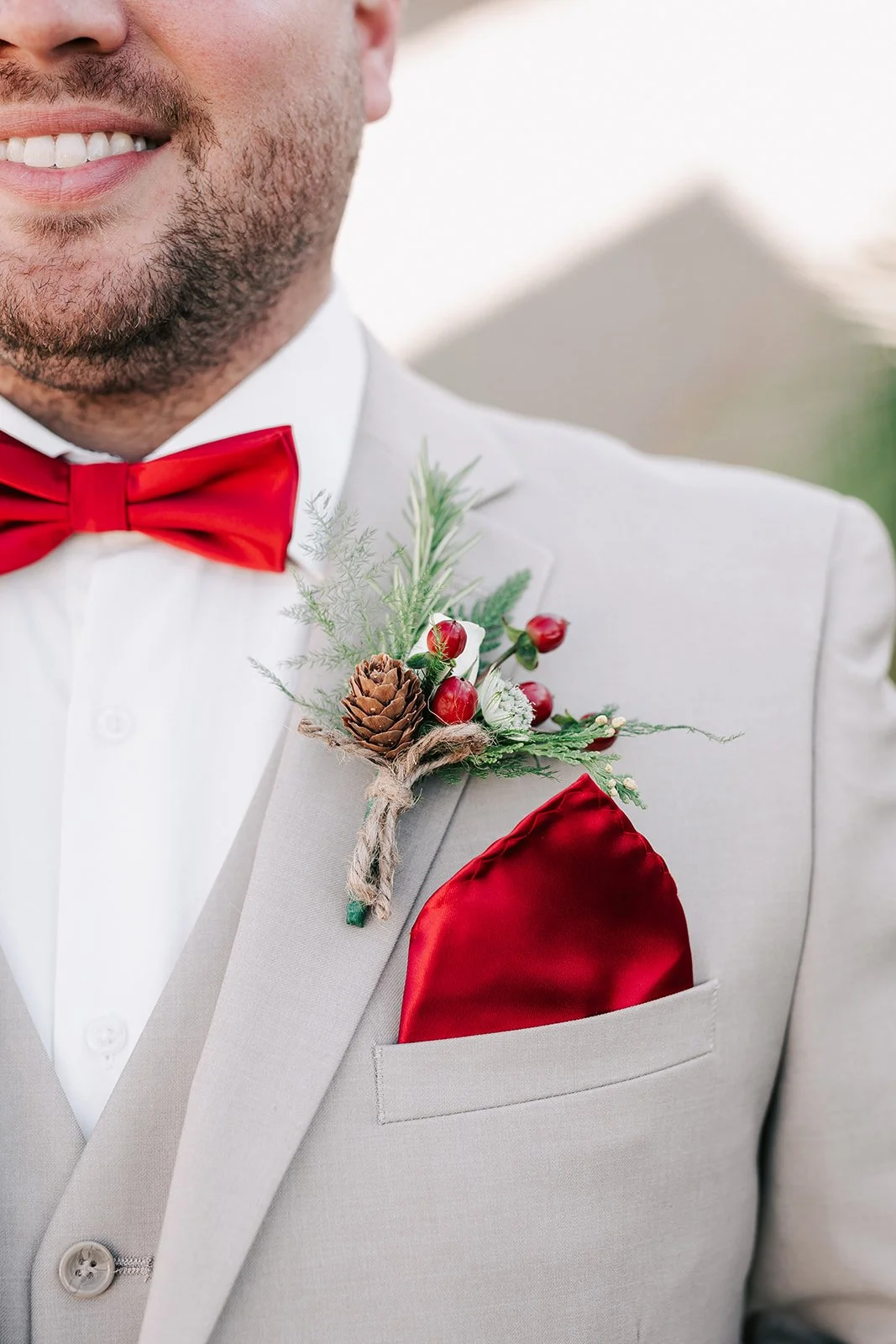 Christmas boutonniere