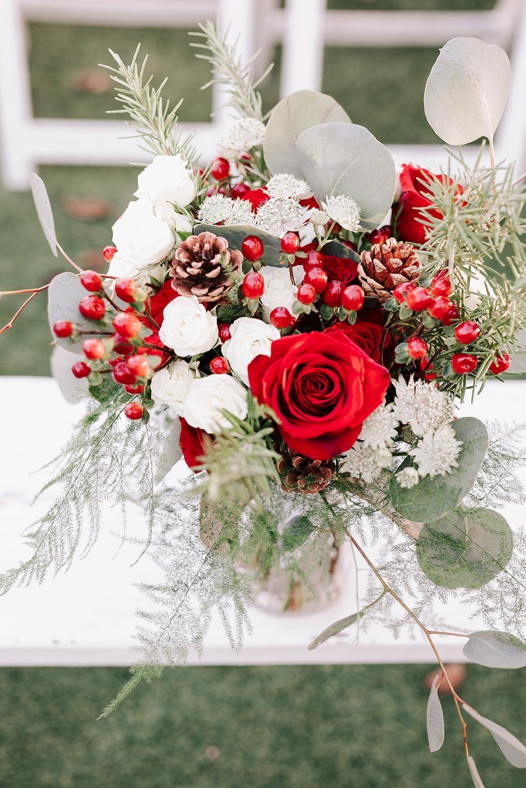 Christmas bridal bouquet
