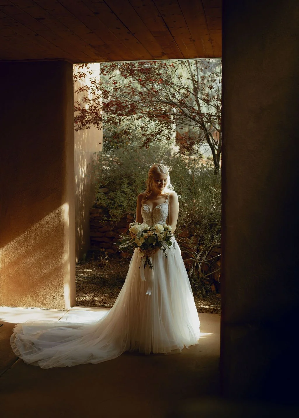 Bride in the light