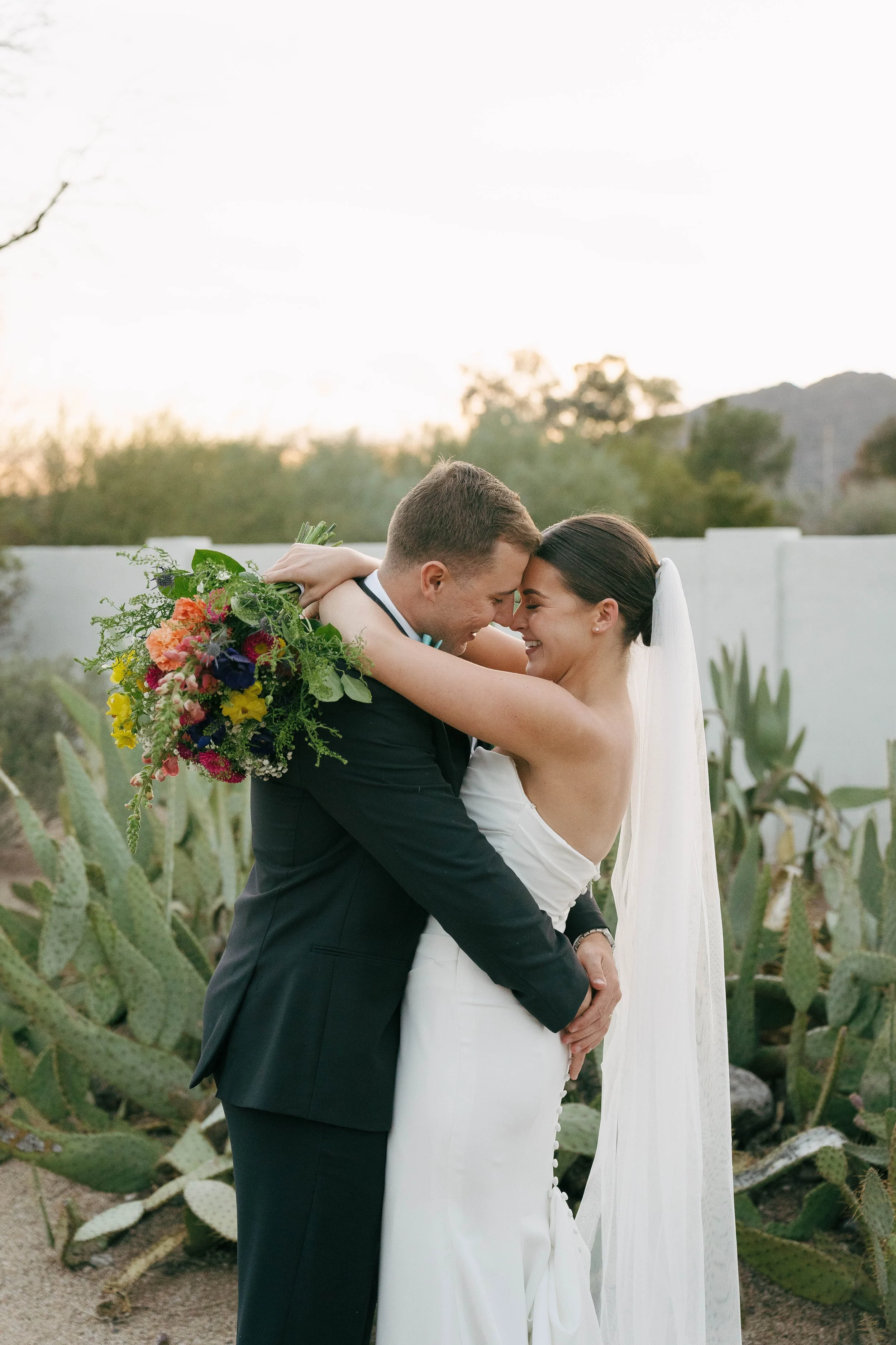 Happy Bride and Groom