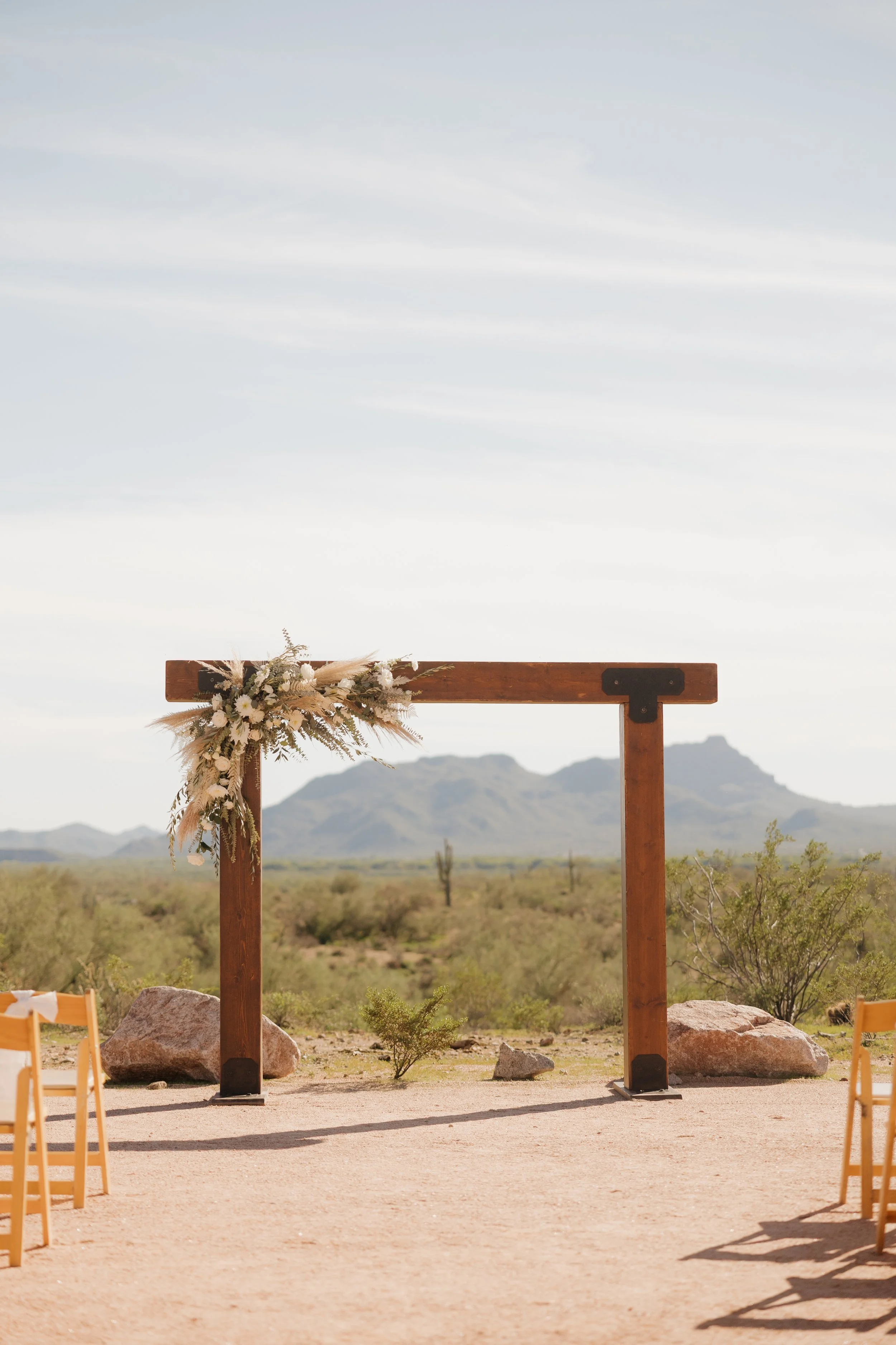 Desert floral arch