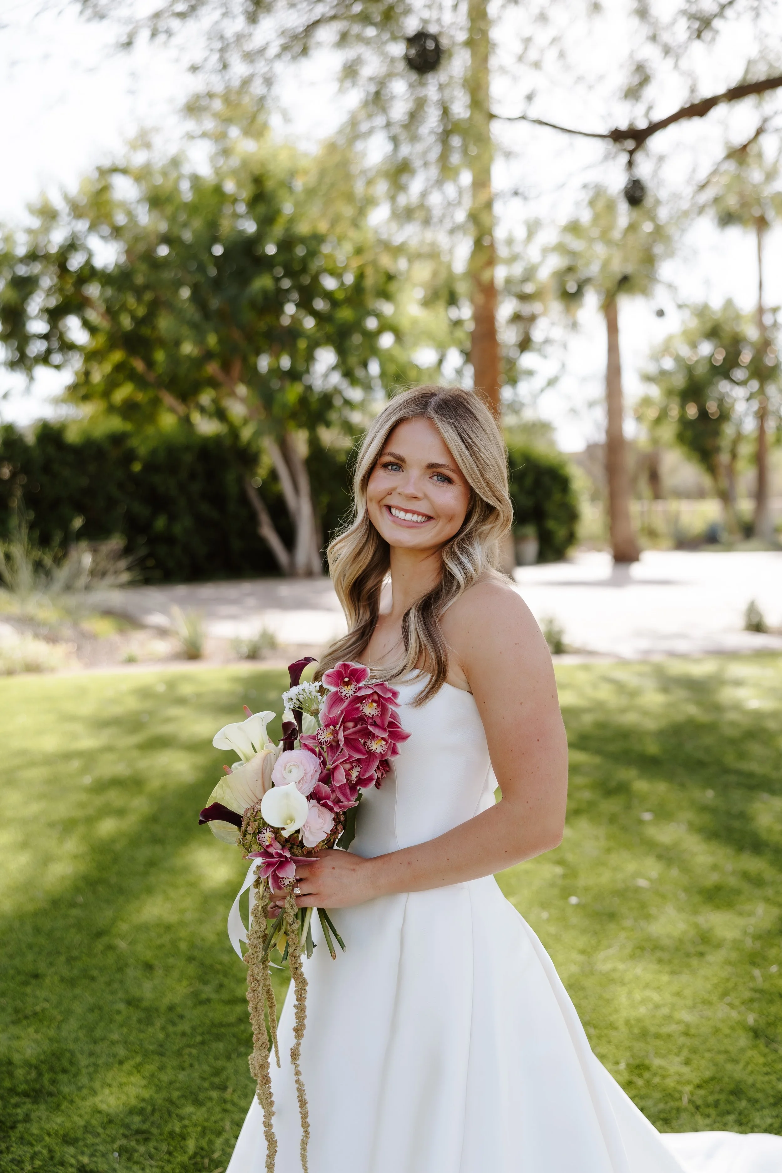 Beaming bride 