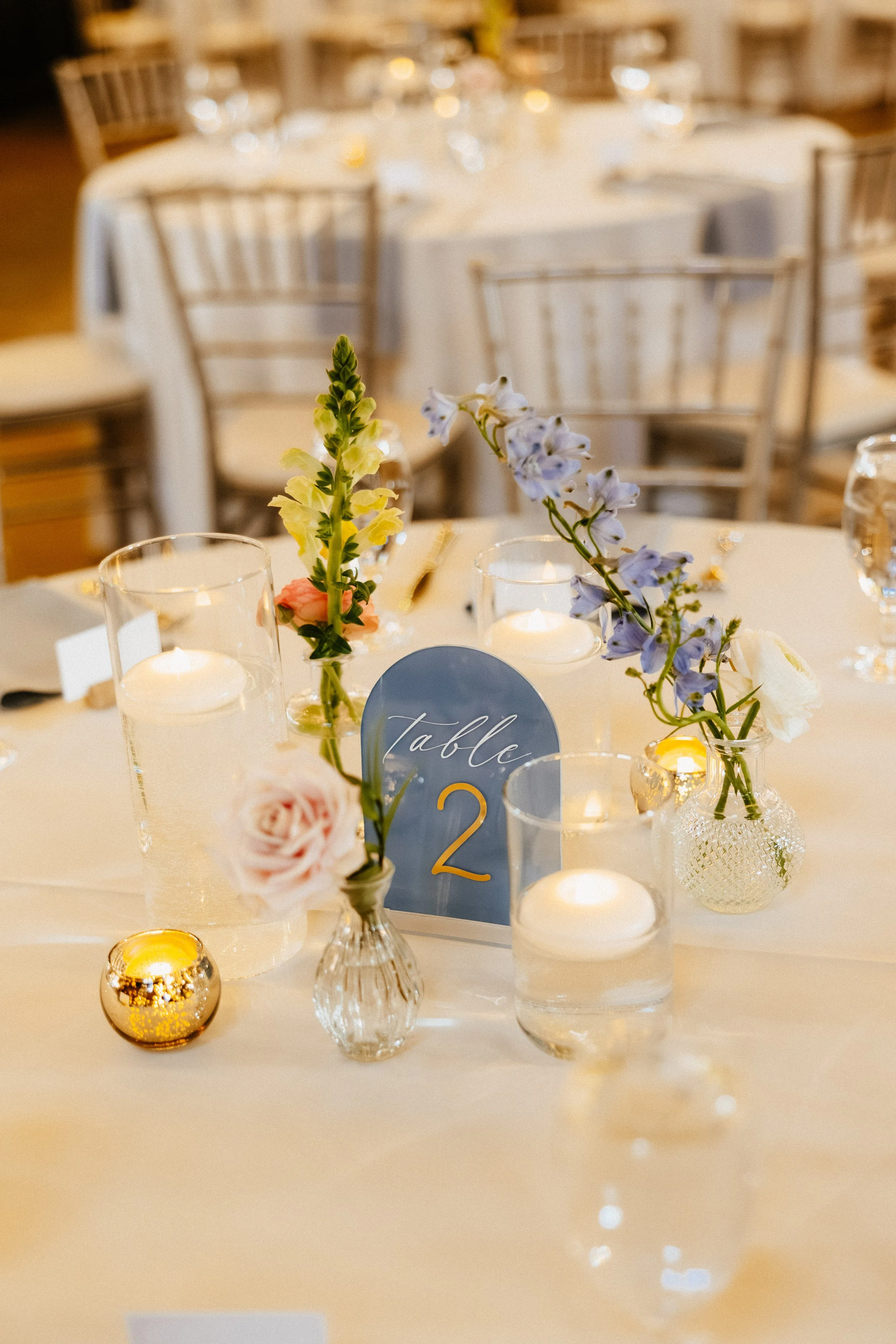 Spring Wedding Bud Vase Design