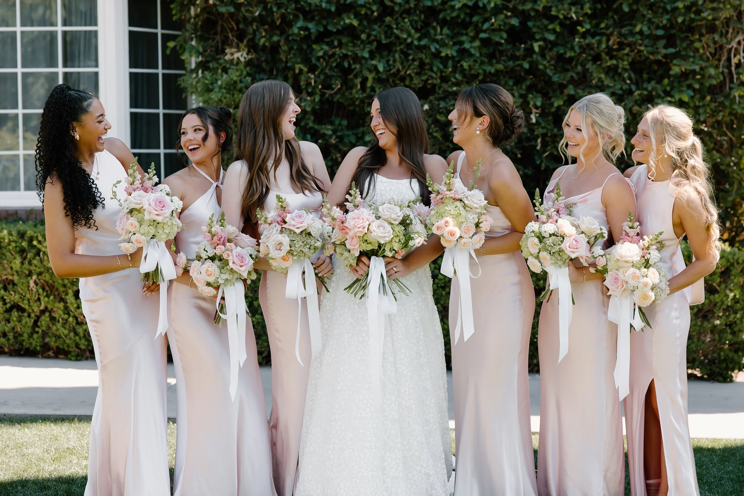 Giggling Bridal Party