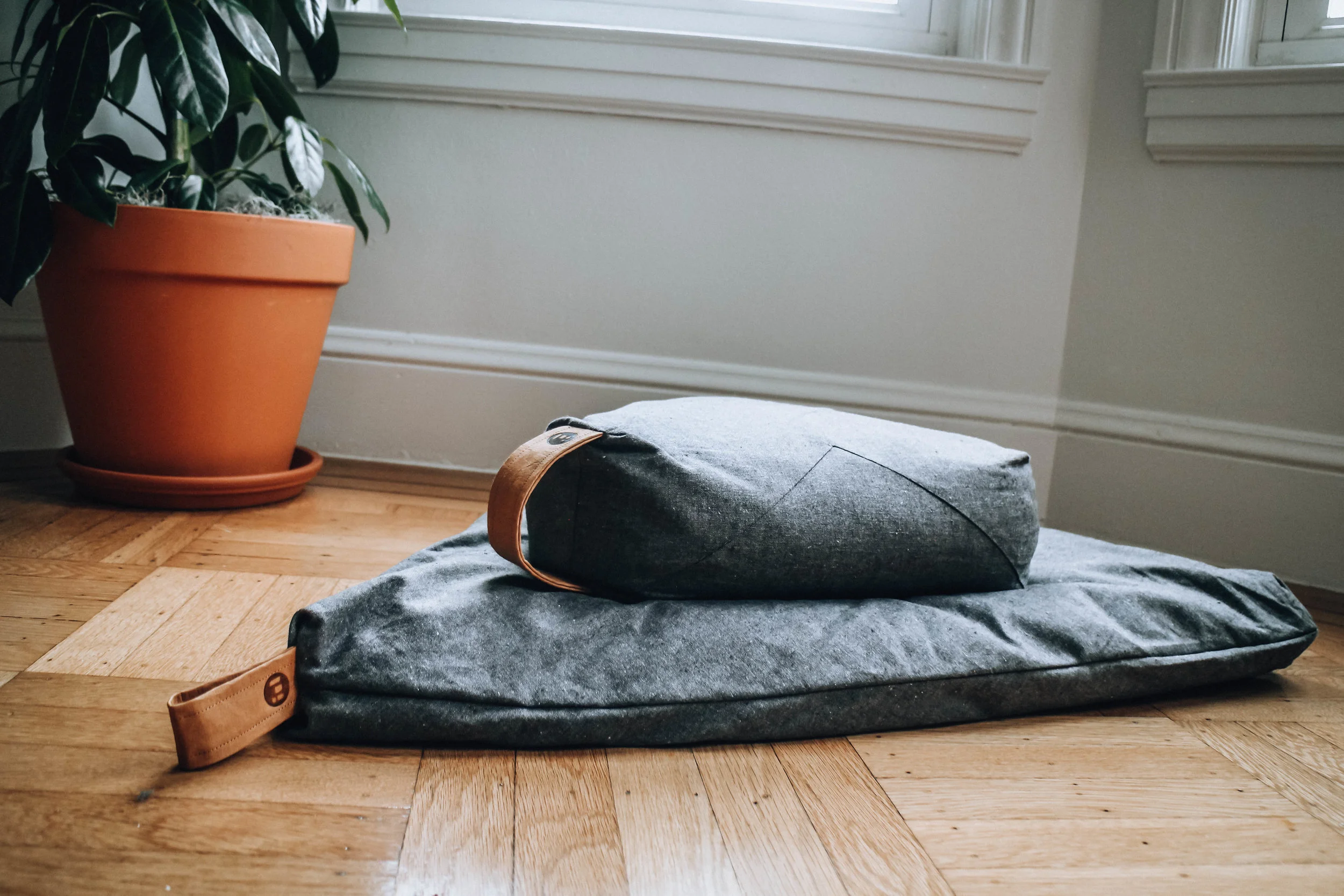 Organic and sustainable meditation cushions from Project Full .