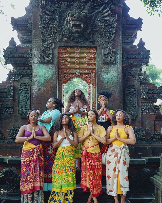 Sophisticated, educated, melanated. We are magic! Namaste 🙏🏾 #chidiashleytravels #balibabes .
.
.