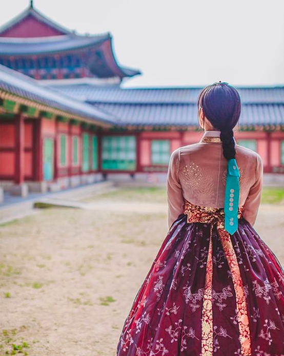 Traditional Hanbok attire