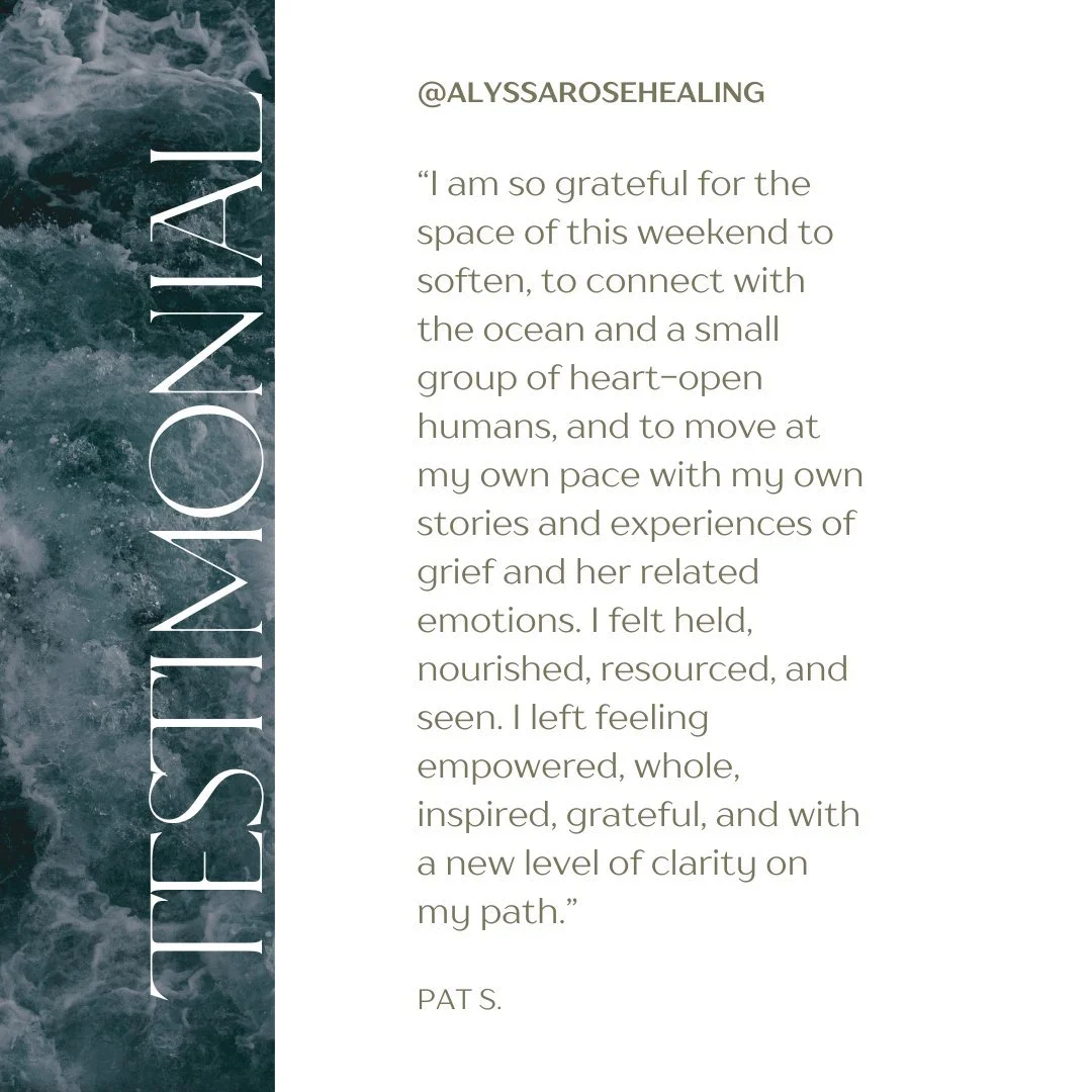 There is something sacred about stepping away -
to soften, to rest, to breathe again among the Ocean.
Our November retreat is intentionally cozy. 
A space where we can move between deep ritual and quiet reflection. A time to connect with the Ocean a