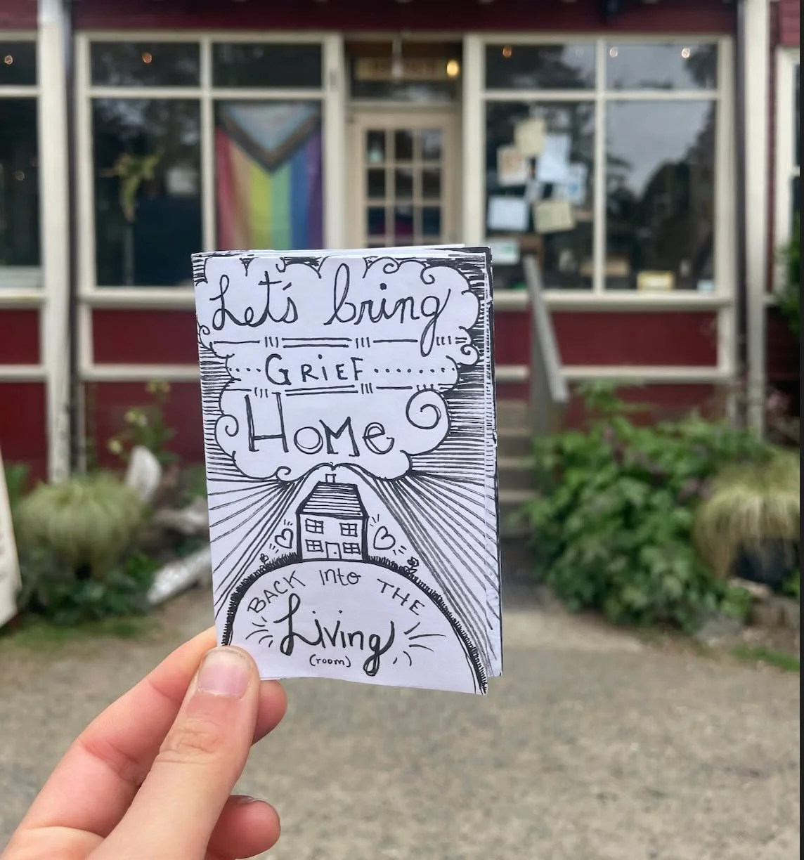 Let's do it. 

Let's keep bringing grief home. 
Right back into the living room. 
Right back into the living. 
Right back here. 

It's always here. 
Are we not always grieving? 
Grieving for what we love so deeply and know will change? 
Grieving for 