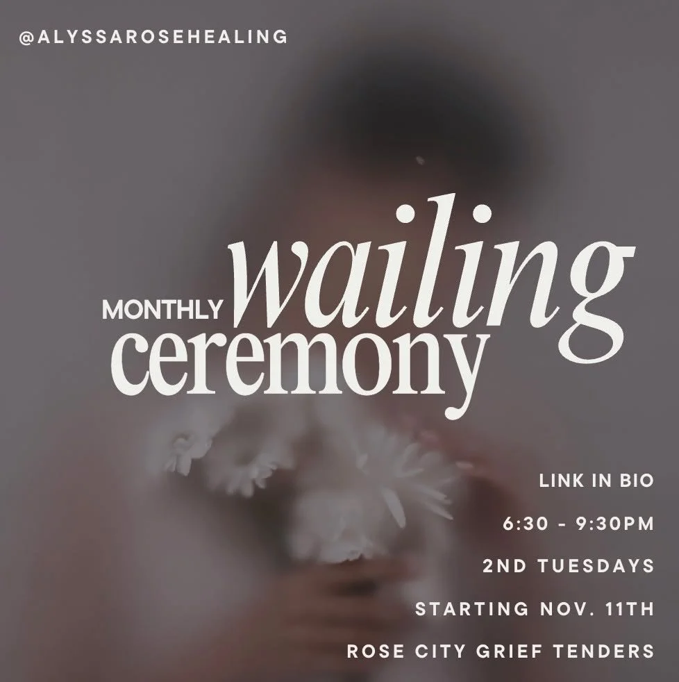 There is a depth of sorrow words have never been able to touch. 
But there are sounds and there are movements our bodies remember.
They are ancient. Unconditioned. Wild. 
They are natural. Recalibrating. Awakening. 

On the second Tuesday of each mon