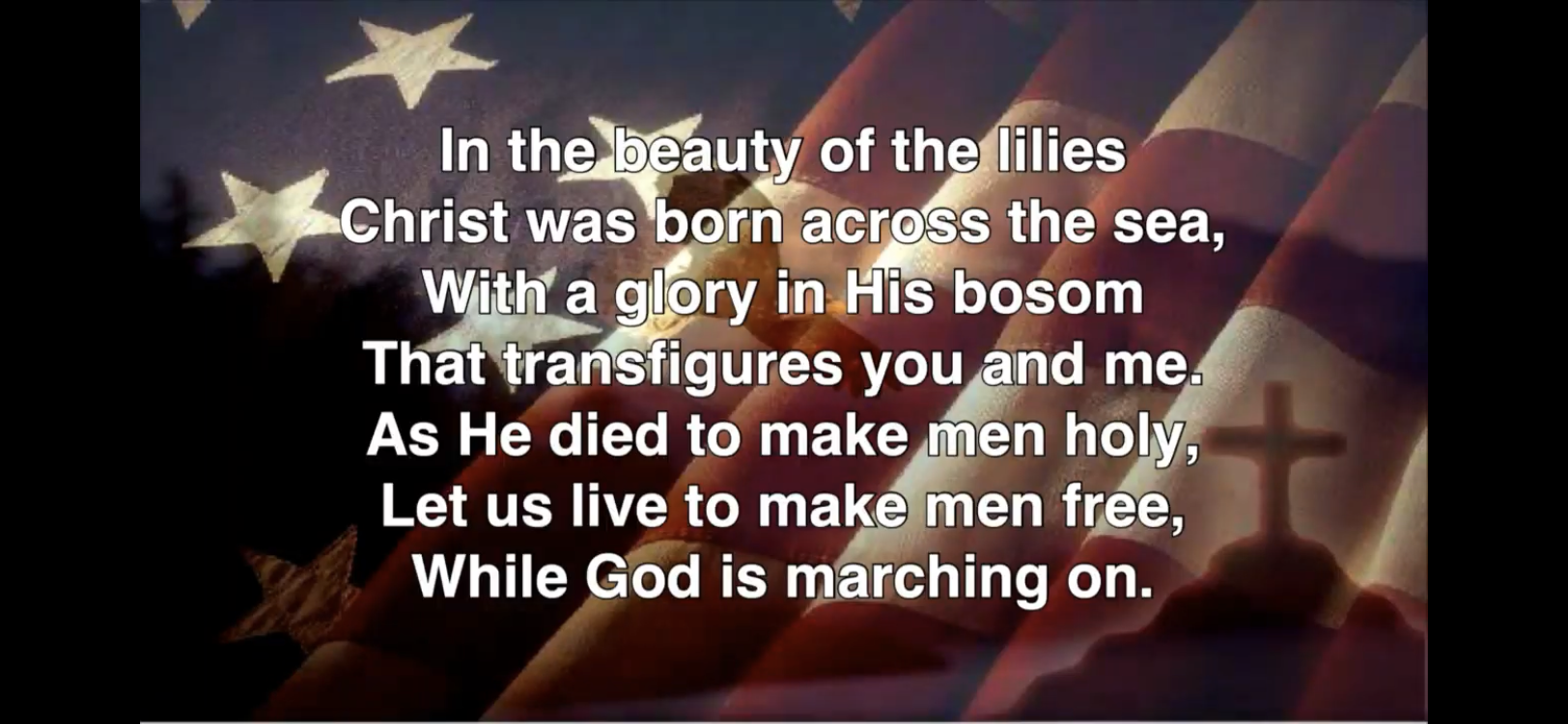                                               It is for freedom that Christ has set us free