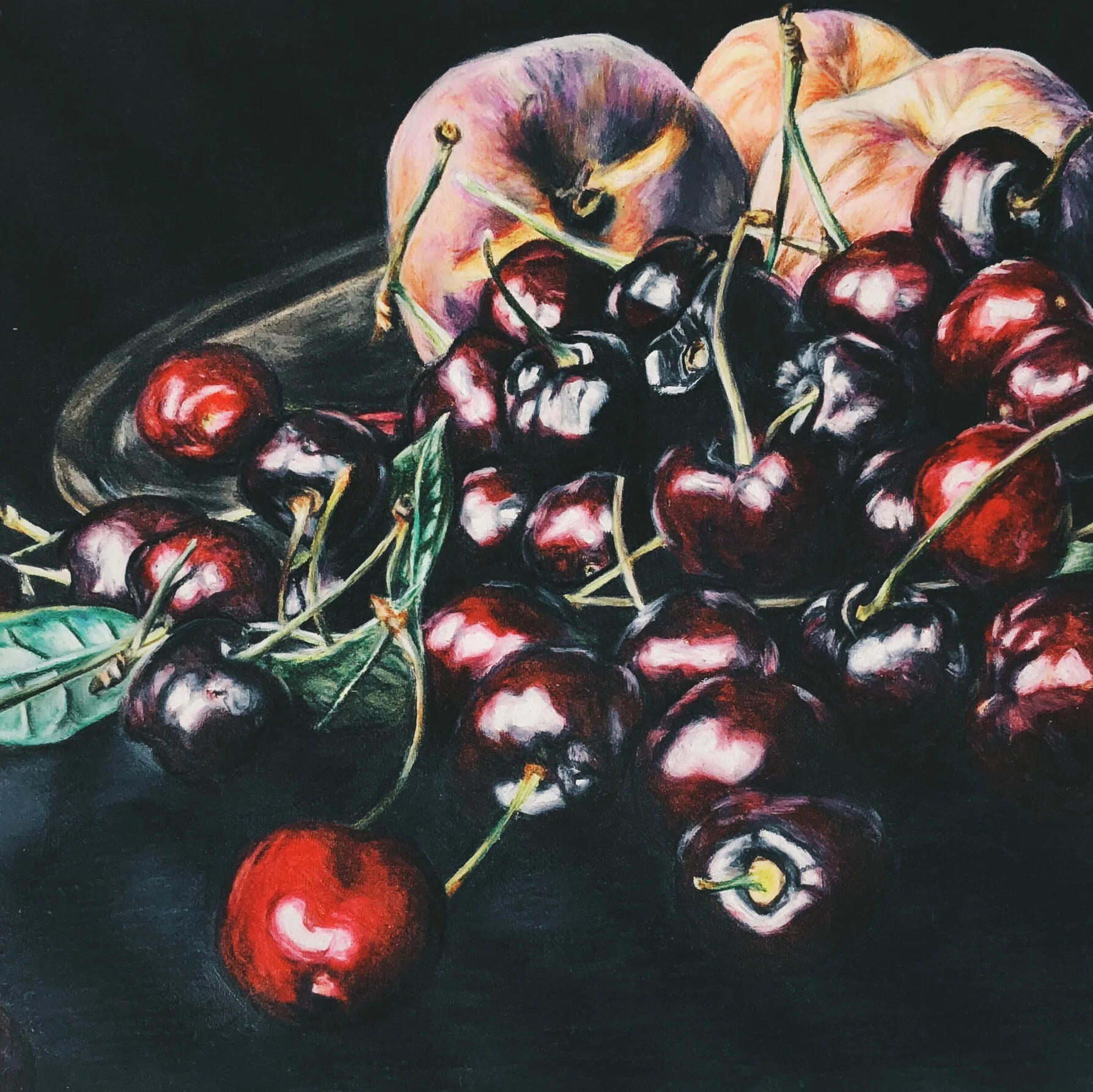 Los Melocotones Y Las Cerezas