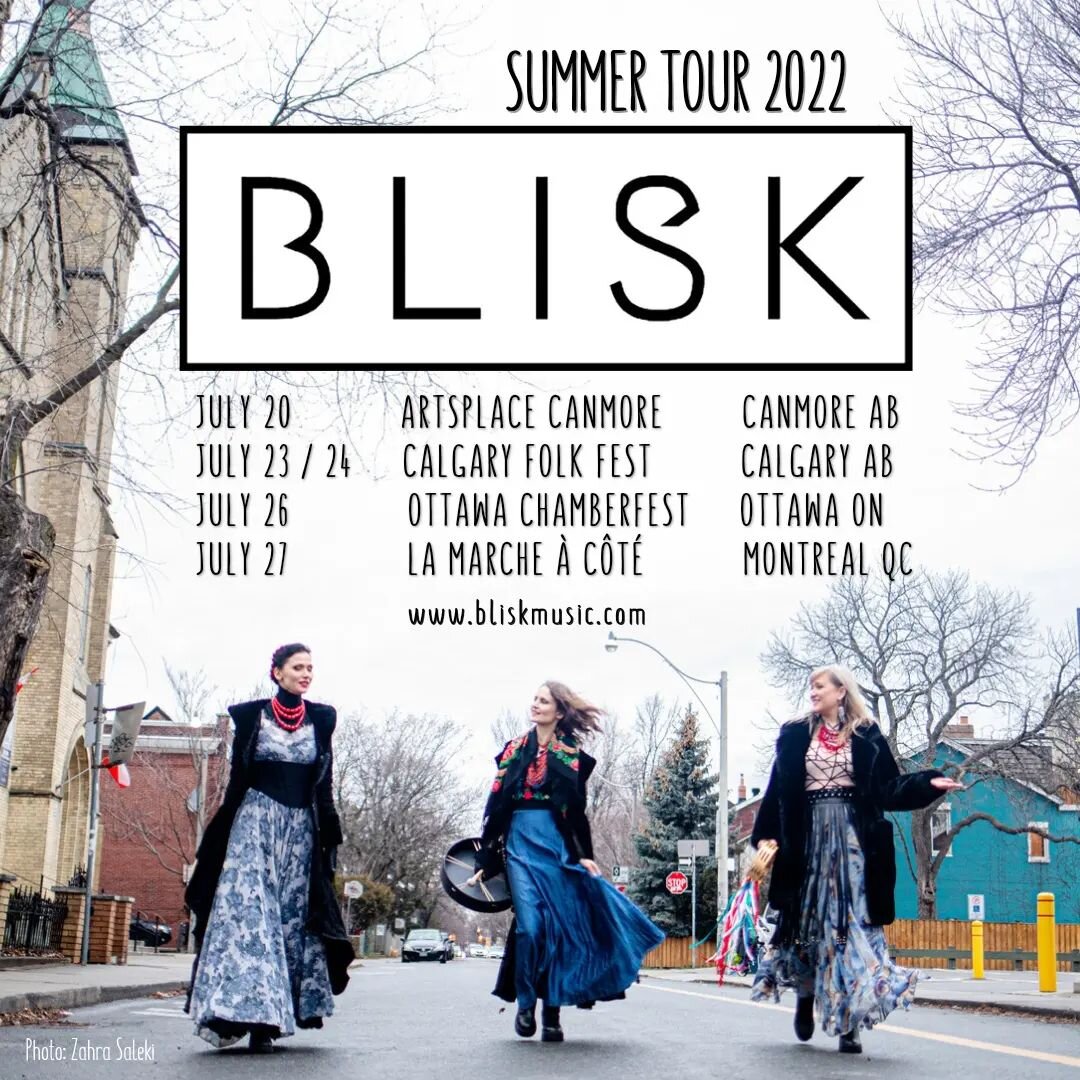 Are you in Calgary, Canmore, Ottawa or Montreal over the next couple of weeks??? Because we are COMING YOUR WAY!!! We're hitting the road next week for our summer tour and DANG does it feel good to be touring again!!!! This time we're in three provin