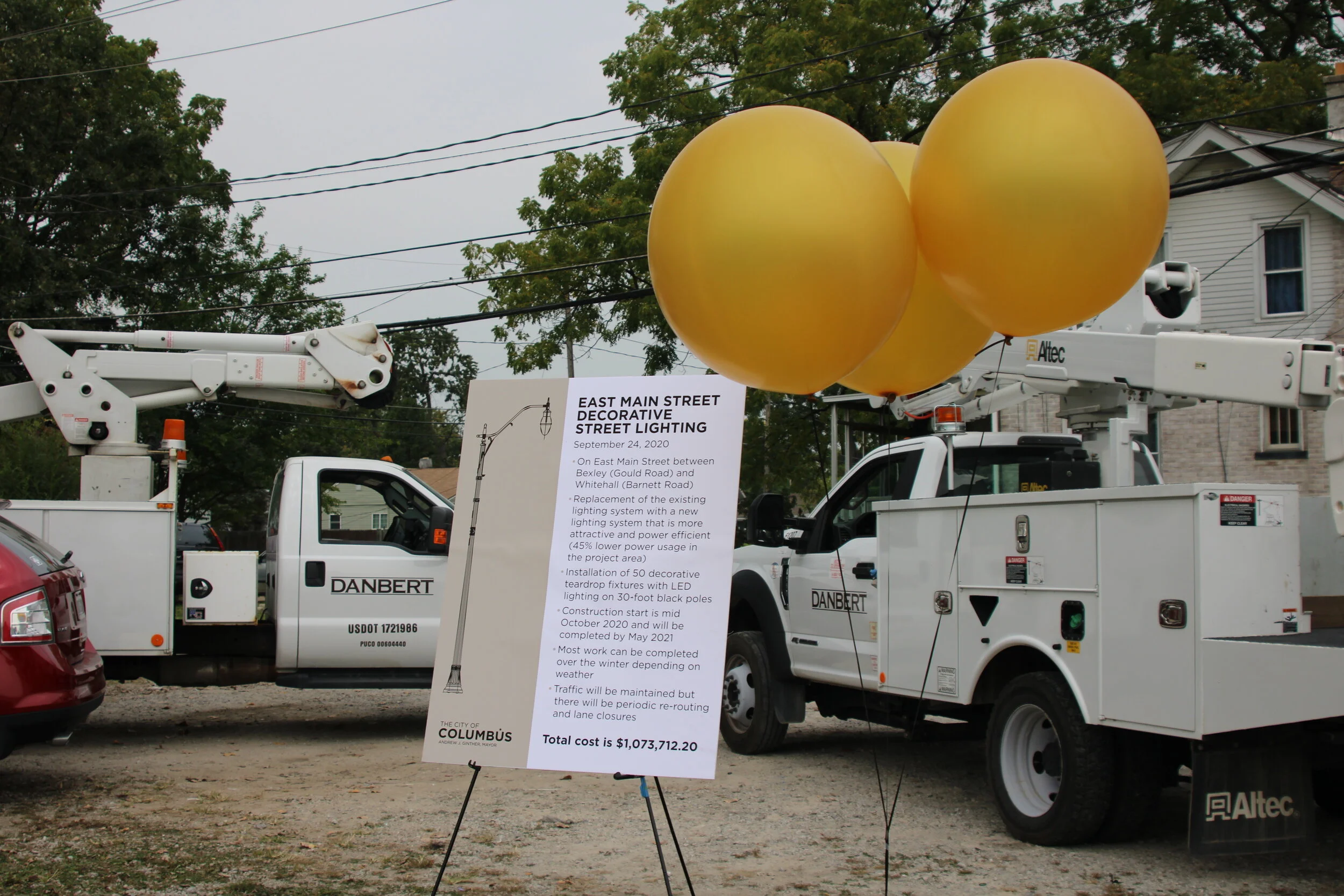 Ground Breaking for New Main St. Street Lights