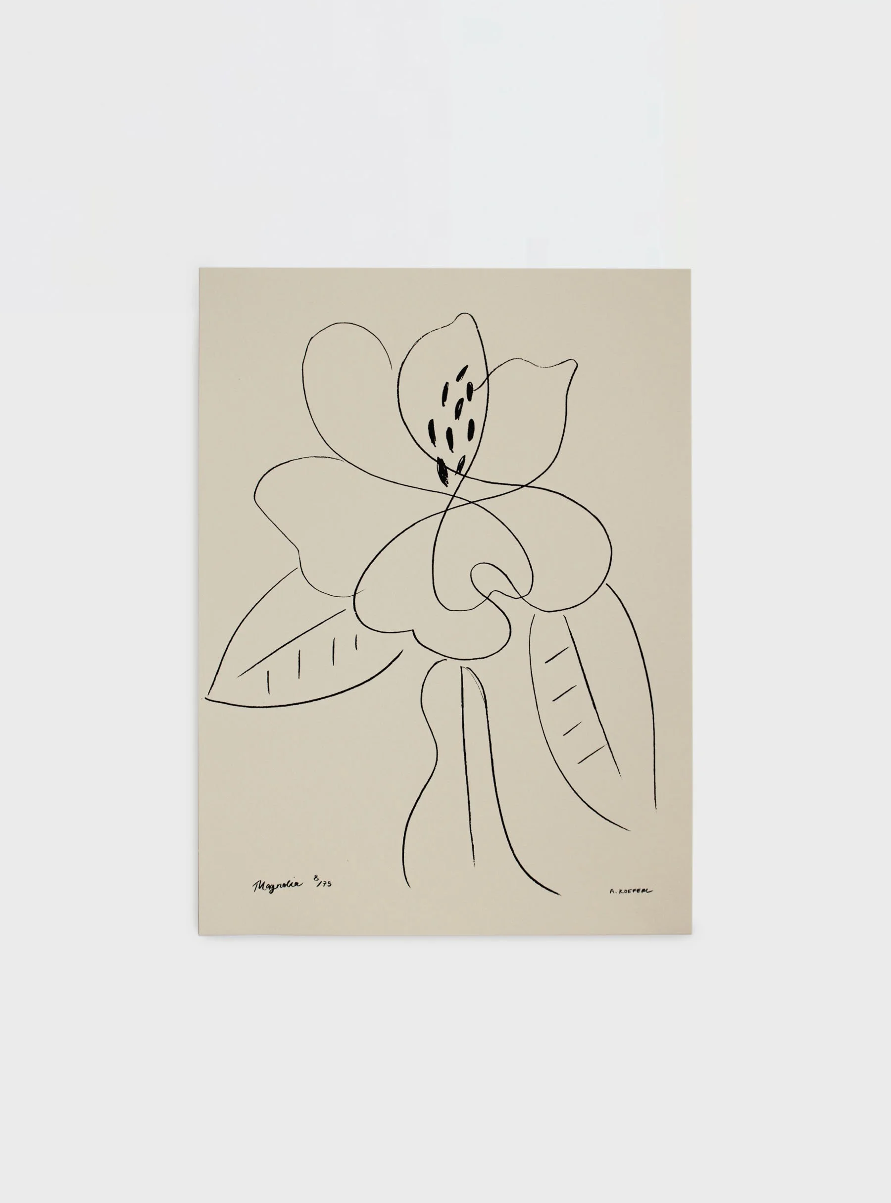 Magnolia Sketch // Limited Edition Screenprint