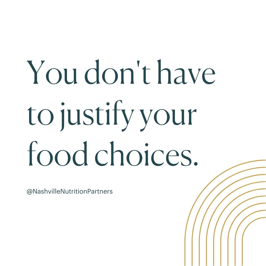 Have you ever felt the need to justify your food choices to friends, family, or even strangers? 👇

Diet culture is pervasive. It makes us believe we should eat a certain way, and if we deviate from this way, we are &quot;bad&quot; or wrong. We may f