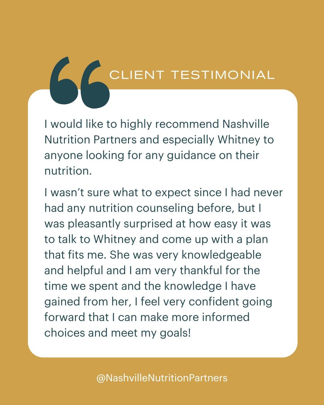 ⭐ If you want to feel more confident with your nutrition, we're happy to support you! Click the link in our bio to get matched with a dietitian 

#googlereview #testimonial #weightneutral #dietitian