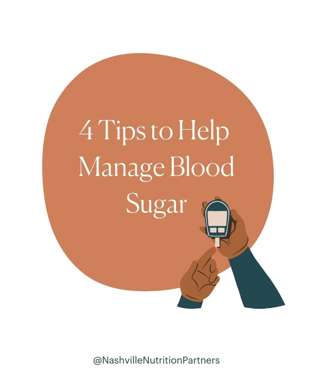 Check out these tips to help manage blood sugar! 

#diabetestips #diabetes #bloodsugar #nutritiontip #nondiet