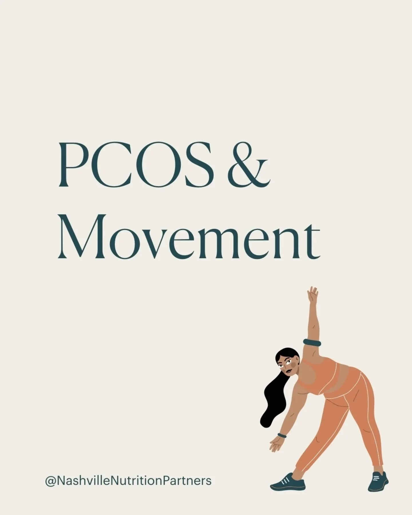 Swipe for some information on PCOS and movement! 💖 Need personalized nutrition support for PCOS? Let&rsquo;s chat &mdash; link in bio to get started!

#PCOSAwarenessMonth