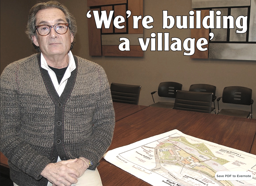 Jeffrey Cohen of Mill Renaissance LLC is well into the second year of a due diligence process for his proposed purchase and redevelopment of the former Eagle Mill. His plans for conversion of the property into a mixed-use commercial and residential complex will be presented at public meeting in Lee on April 24.