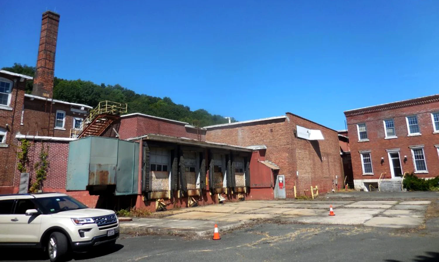 The dilapidated former Eagle Mill awaits its 'transformation.'