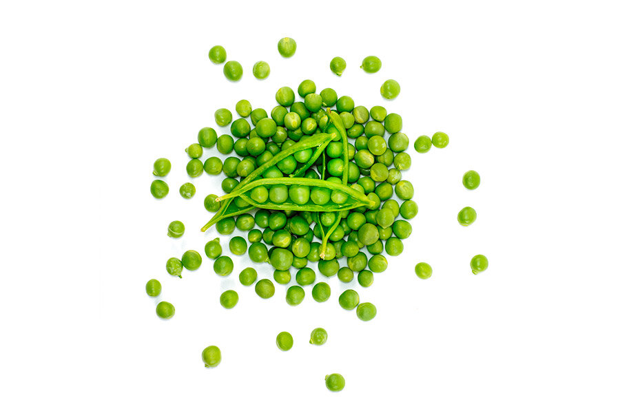 Pea protein high fiber snack
