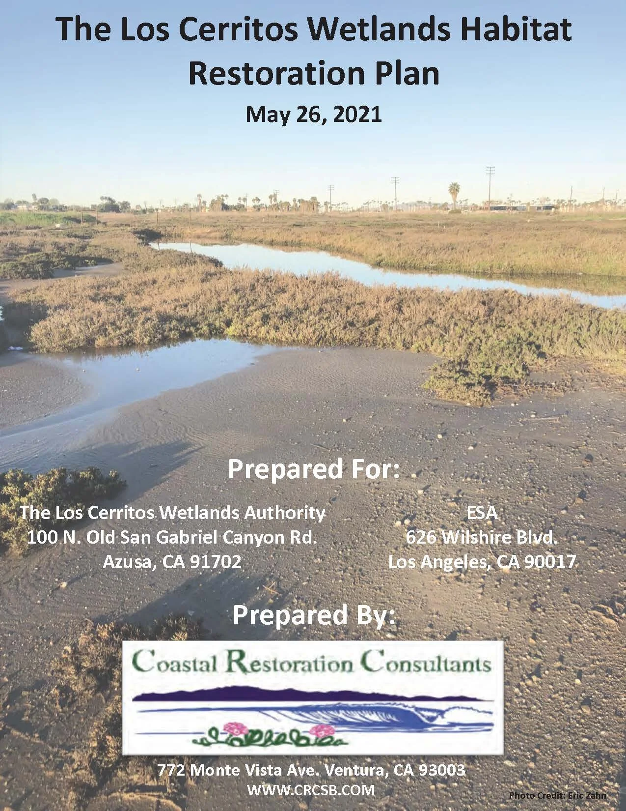 Los Cerritos Wetlands Restoration Plan