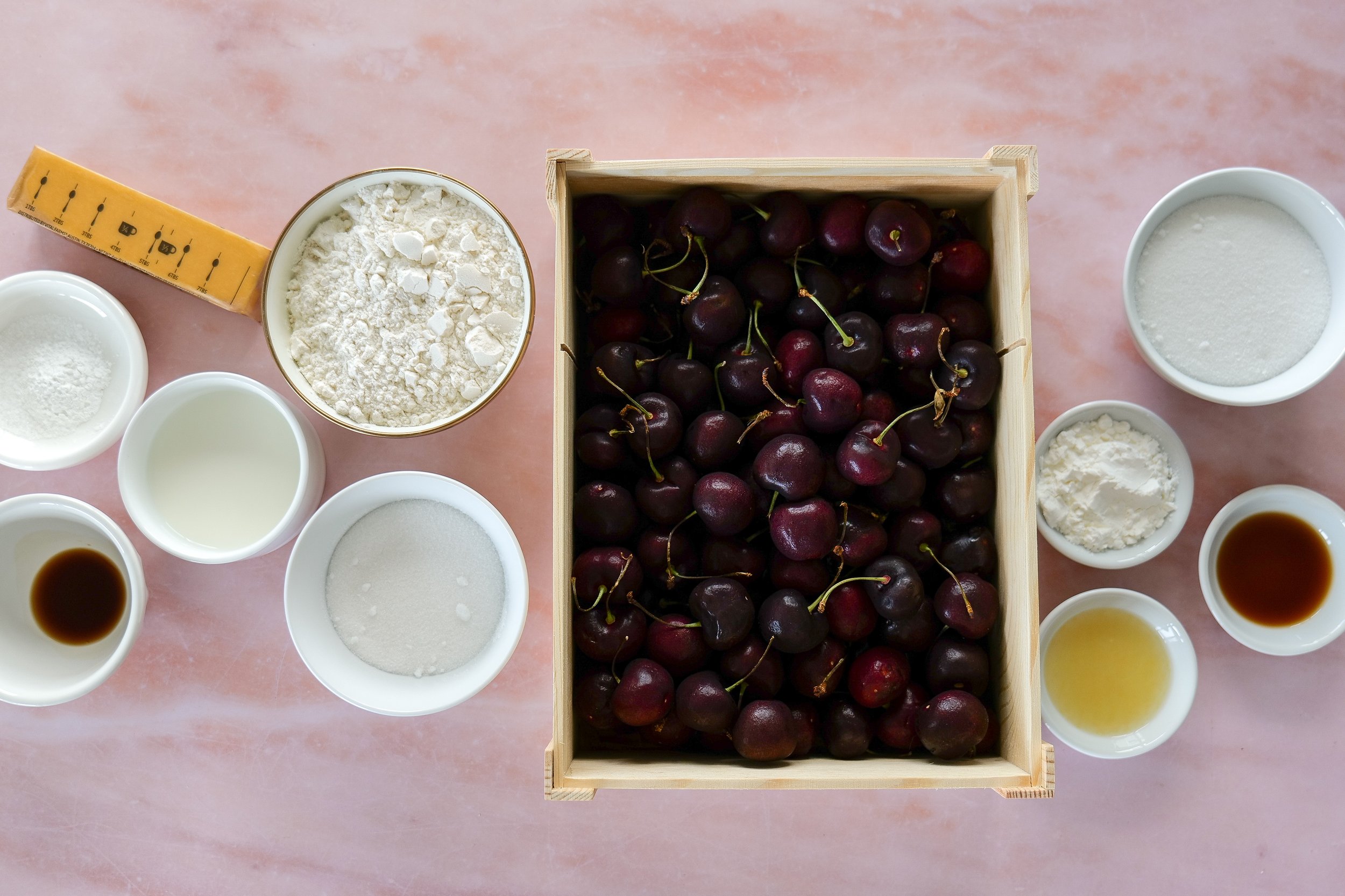 Easy cherry cobbler baked in individual ramekins