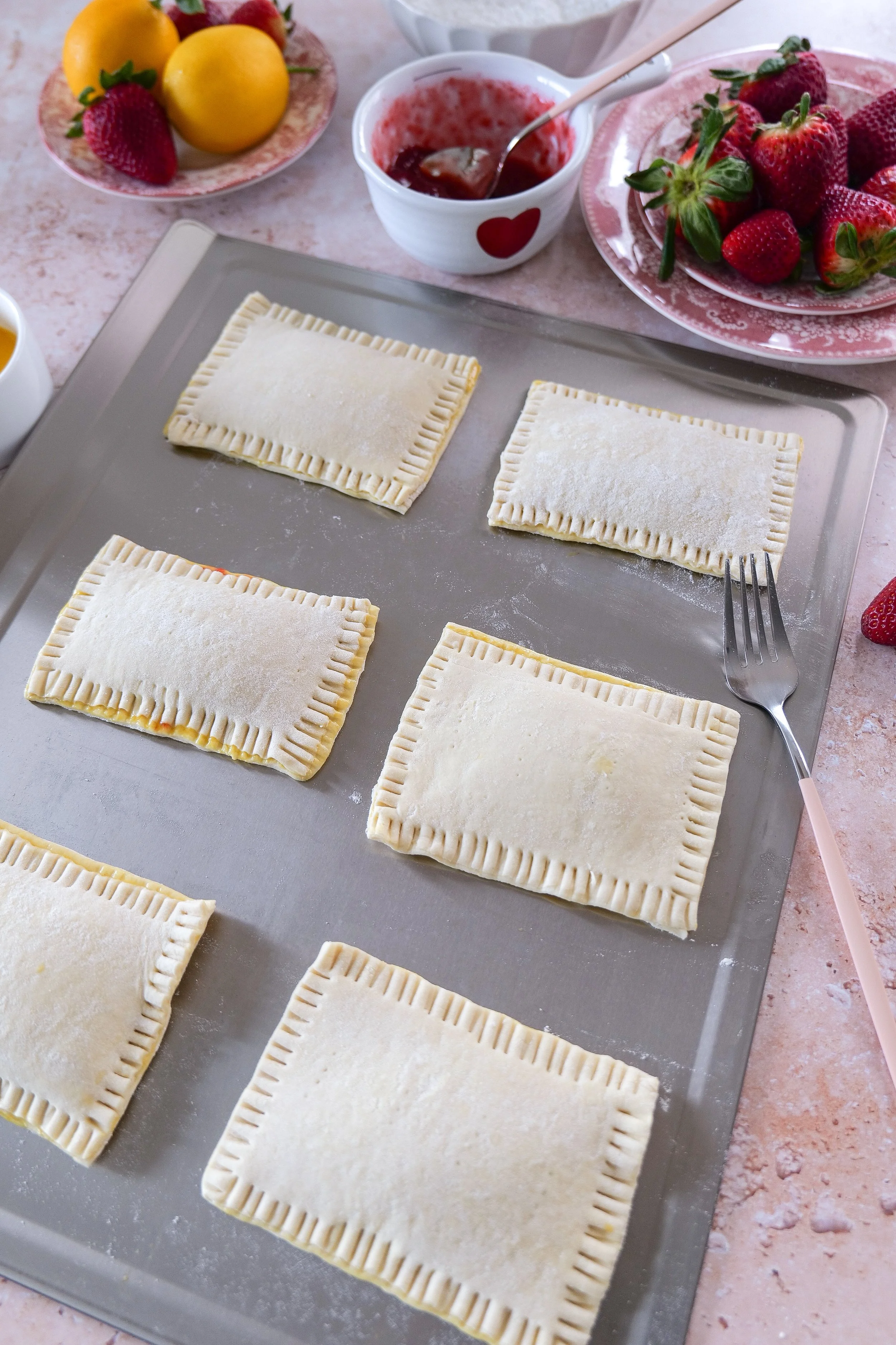 a homemade puff pastry pop tart
