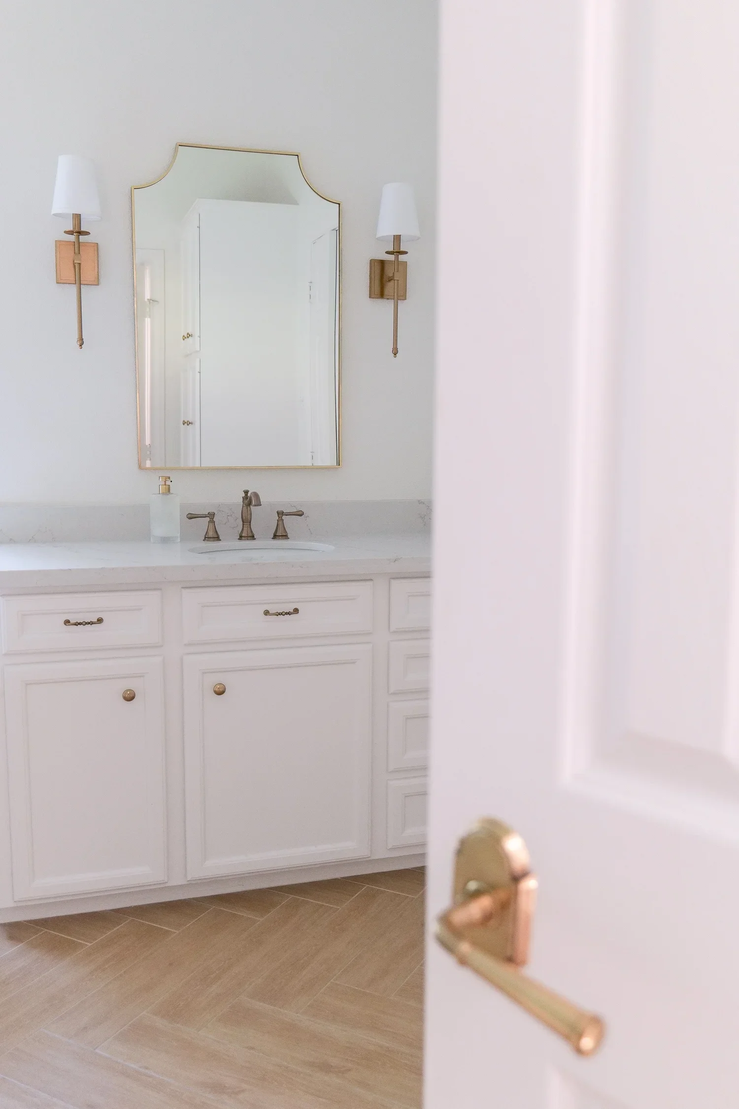Interior door knob replacement showcasing one of the easiest home upgrades for added character.