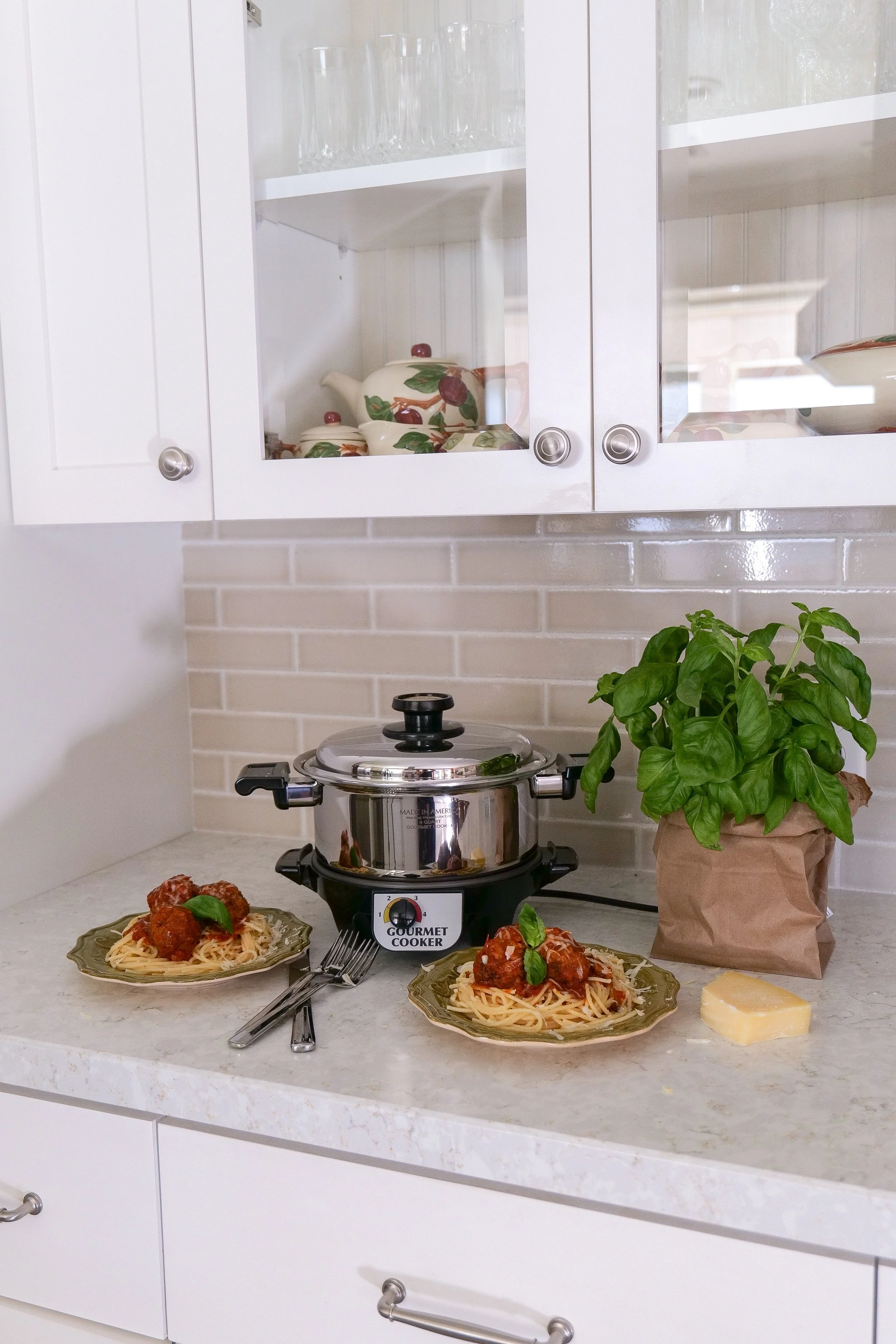 Juicy Italian meatballs served in marinara sauce for a family dinner recipe