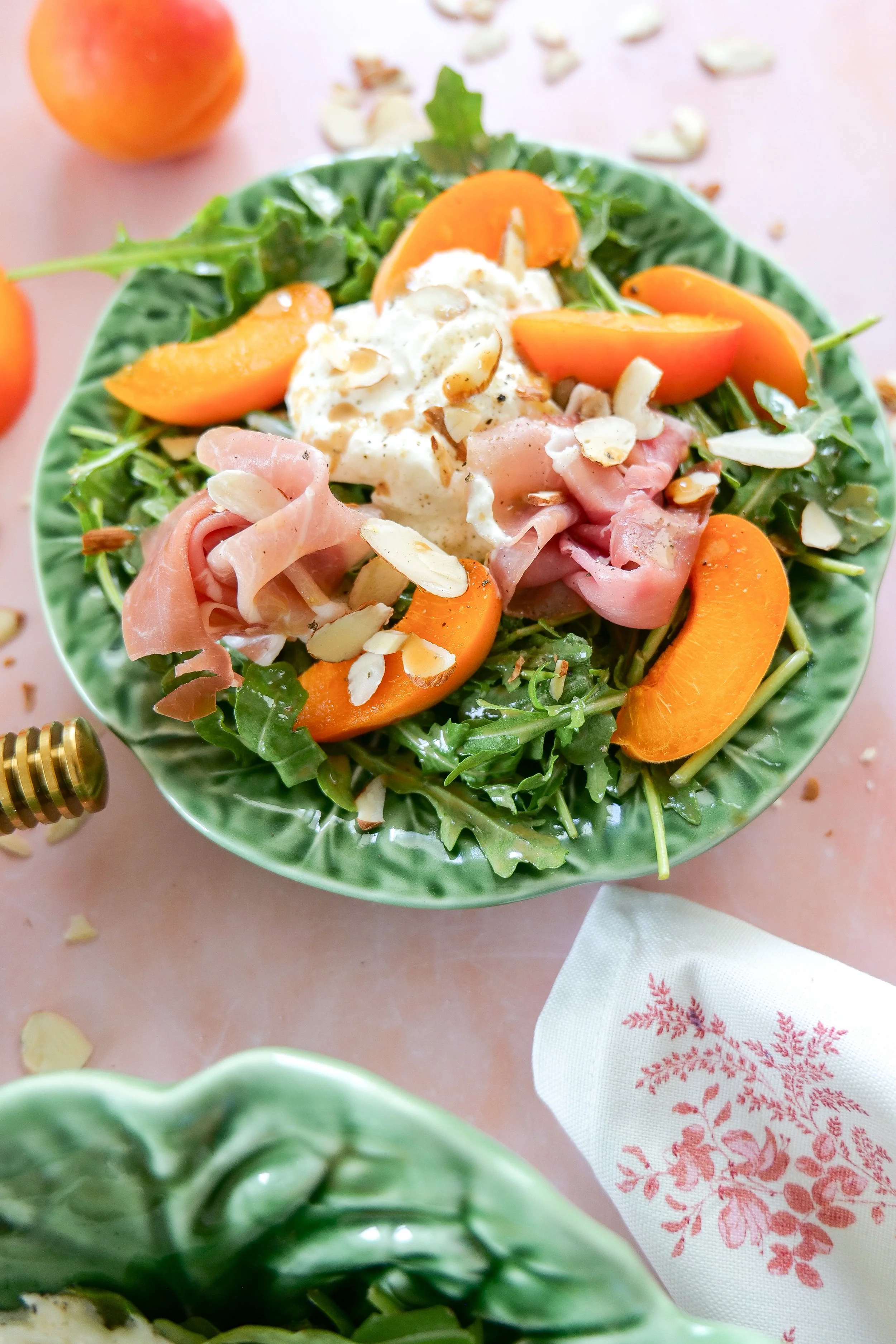 Easy apricot salad recipe perfect for summer hosting and brunch.