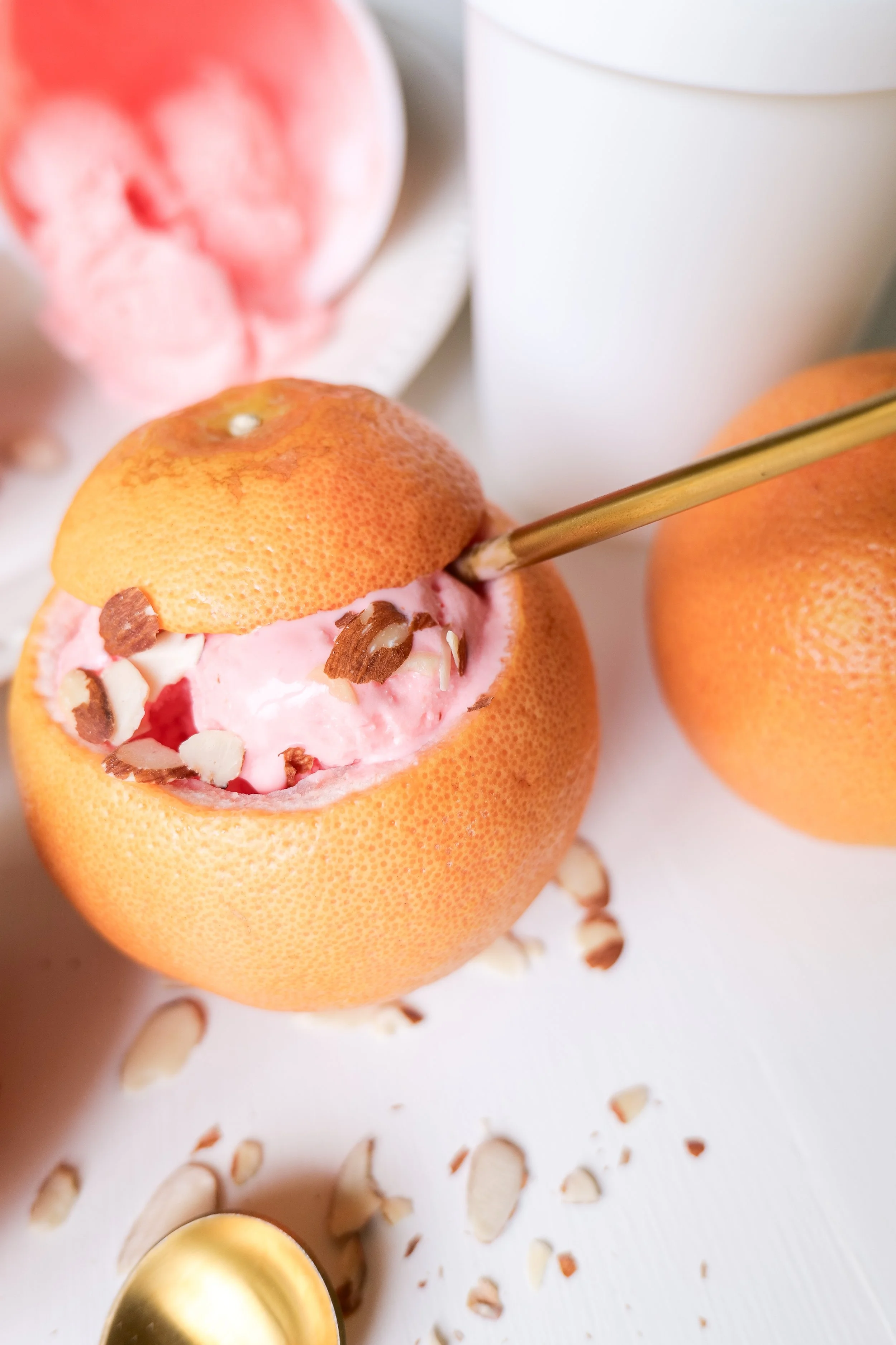 Delightful Almond Grapefruit Ice Cream Recipe — Amanda Warren