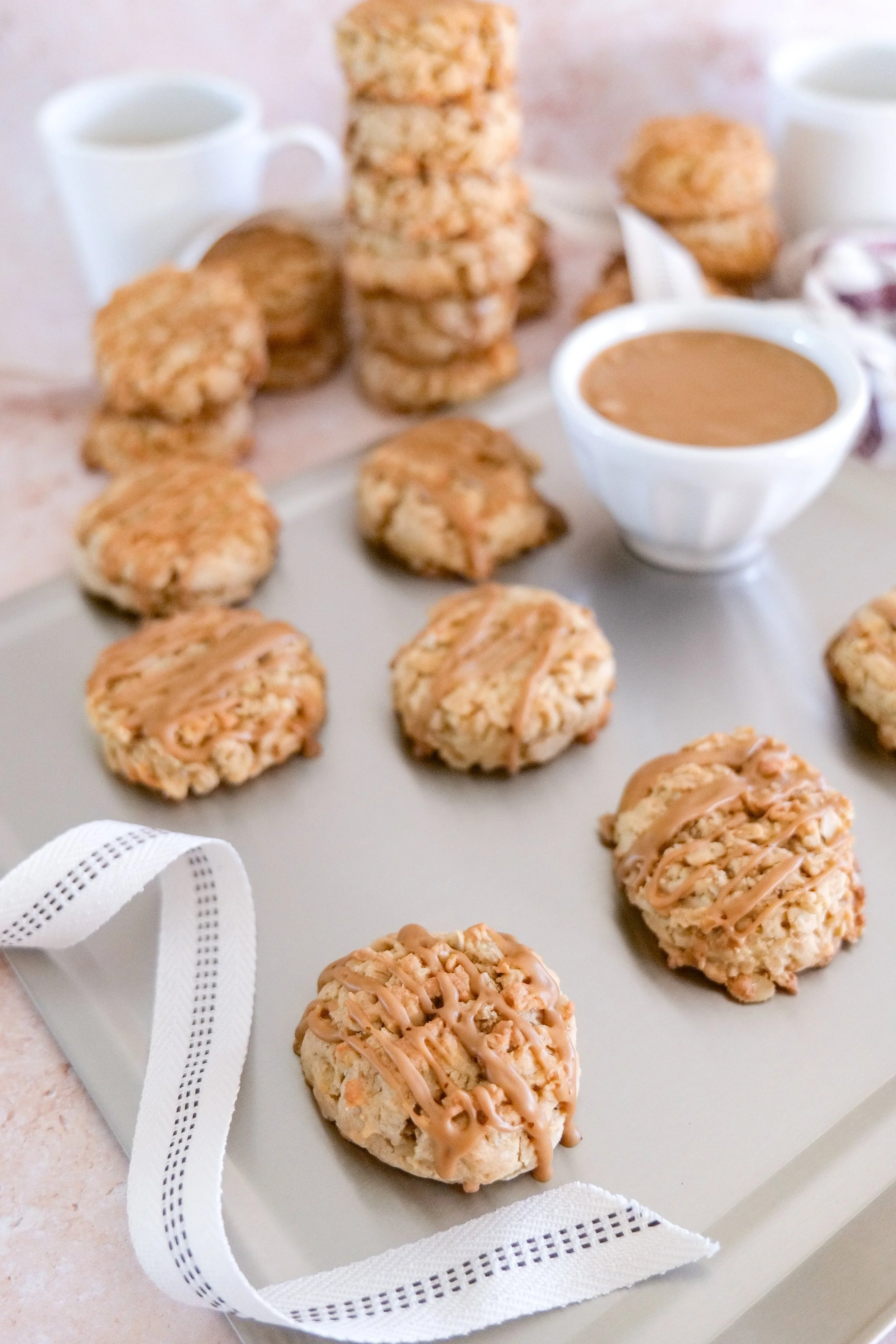 Easy homemade brown butter oatmeal cookies made with dark brown sugar and old-fashioned oats.