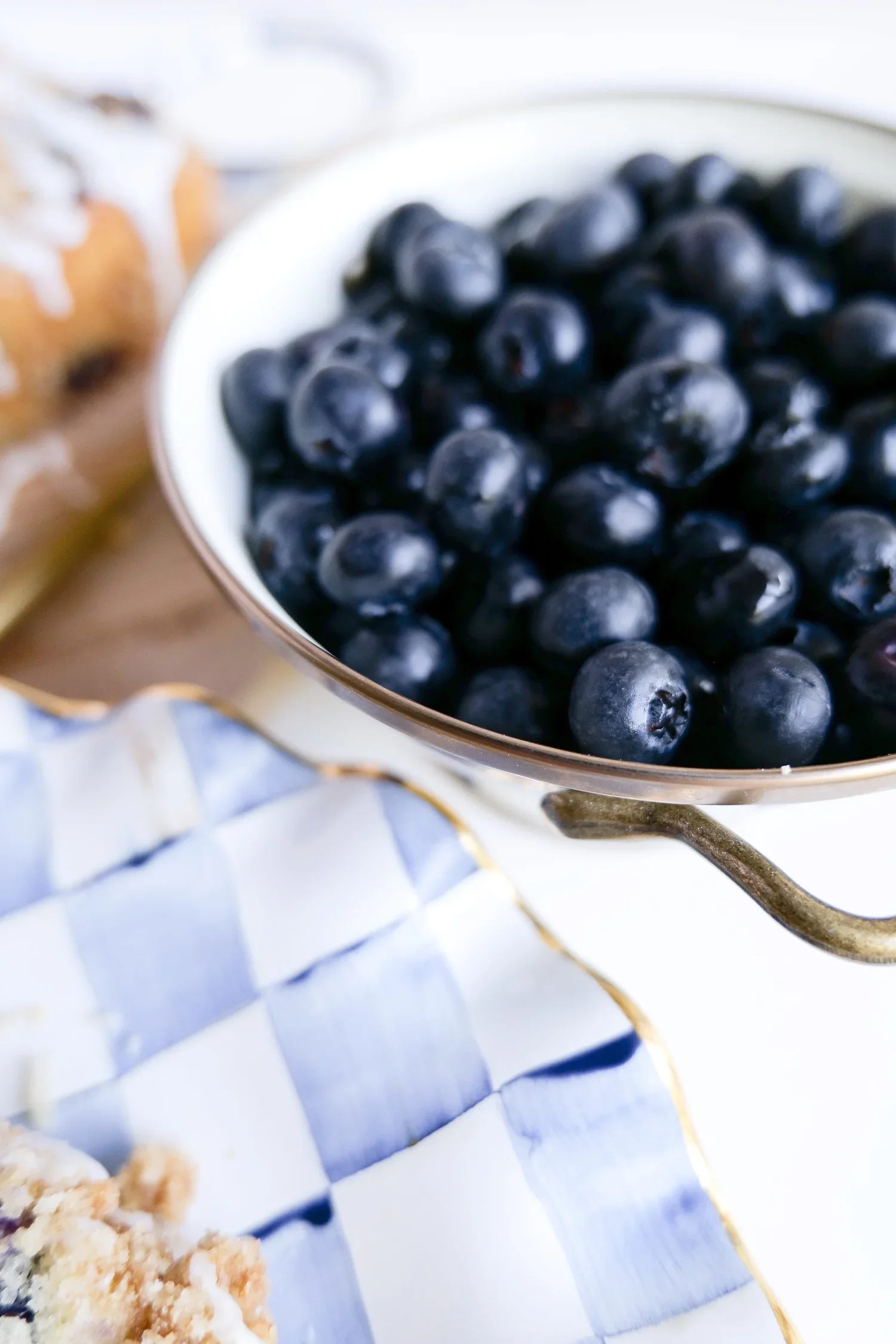 Blueberry streusel bread with a crumb topping for an easy make-ahead breakfast.